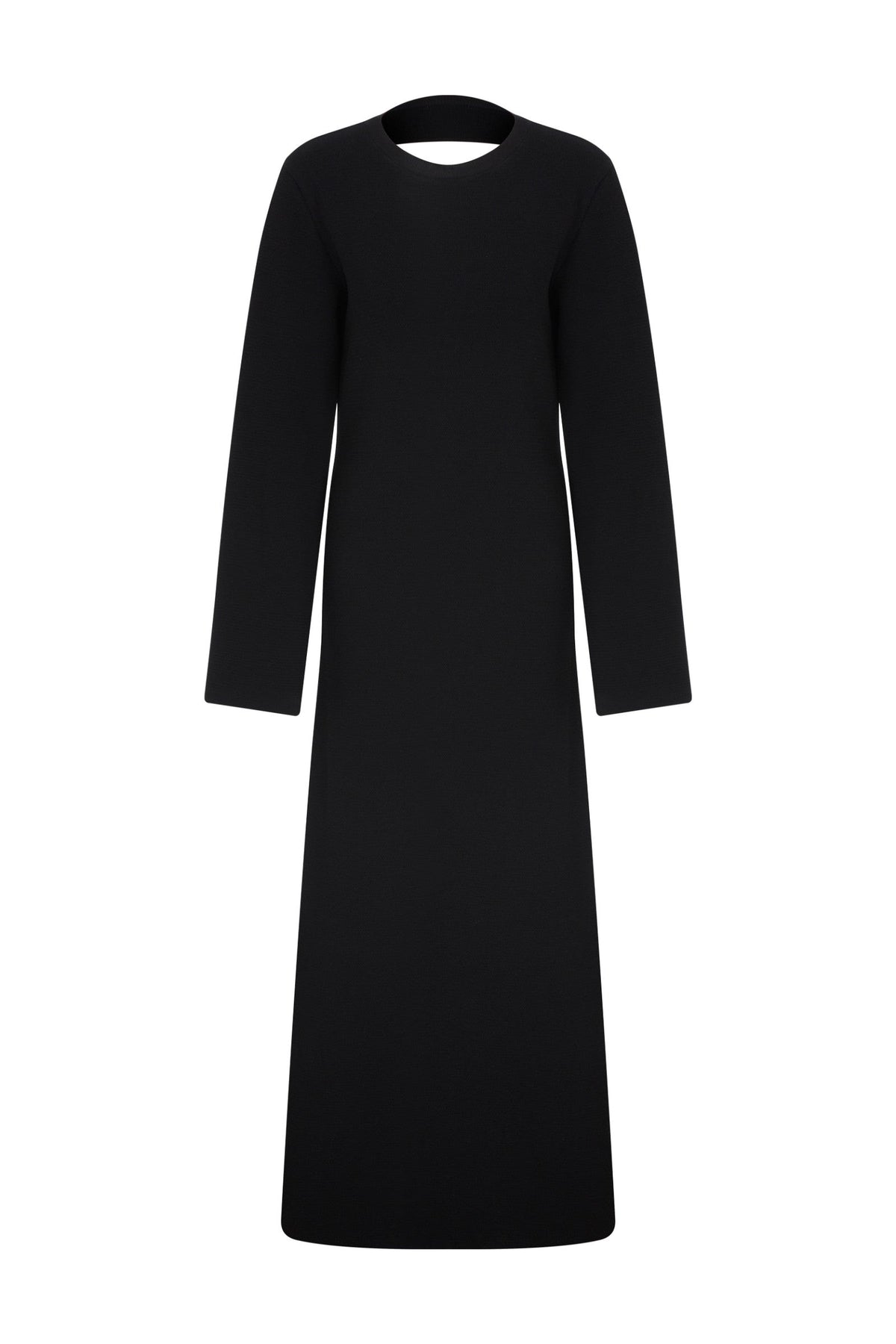 Ace Nayman-Reese Black Knitted Dress-Elbise-3-fleurdirect.live