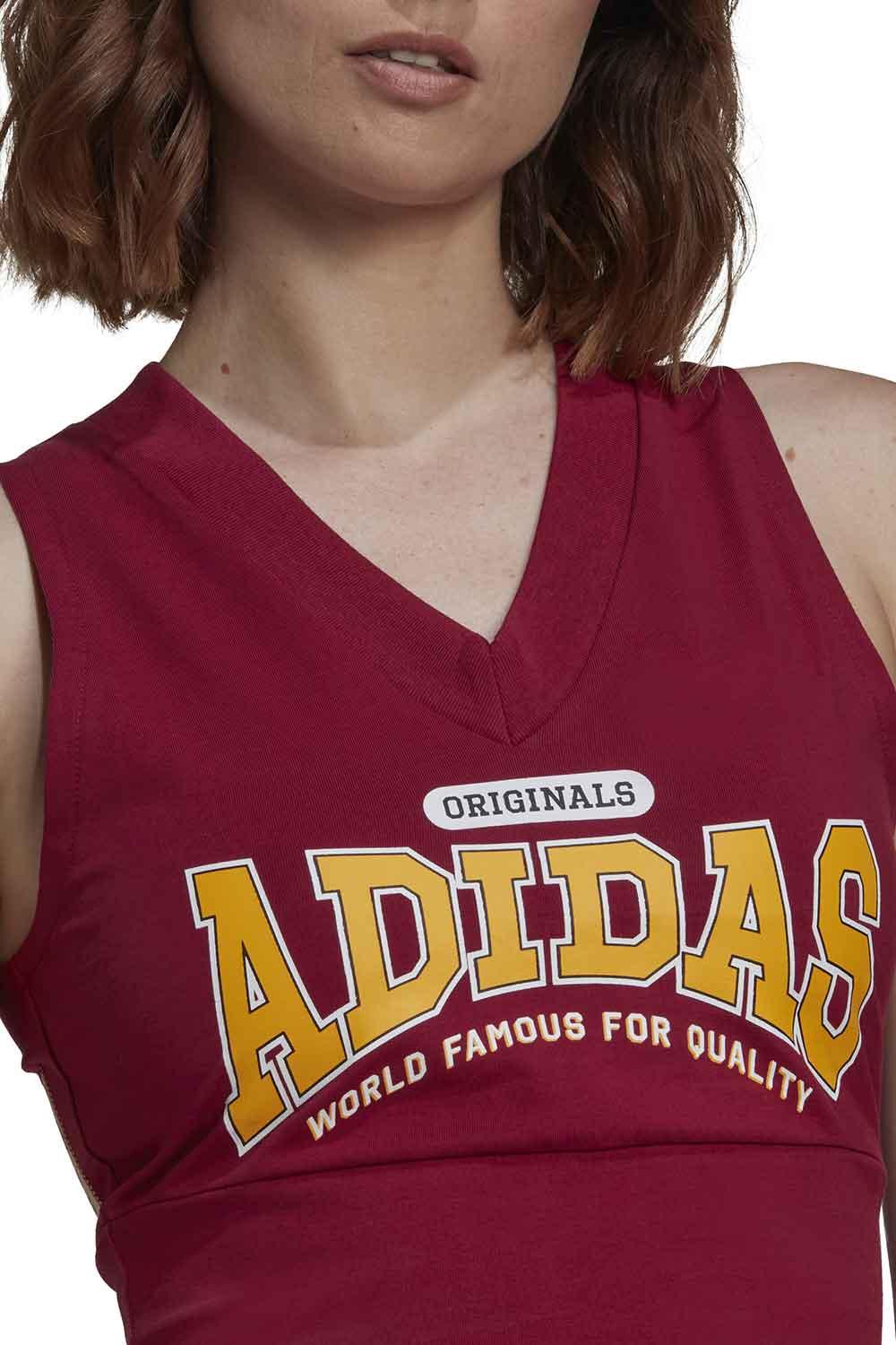 Adidas-Cropped Bodycon V Legbur-Spor Üstü-4-fleurdirect.live