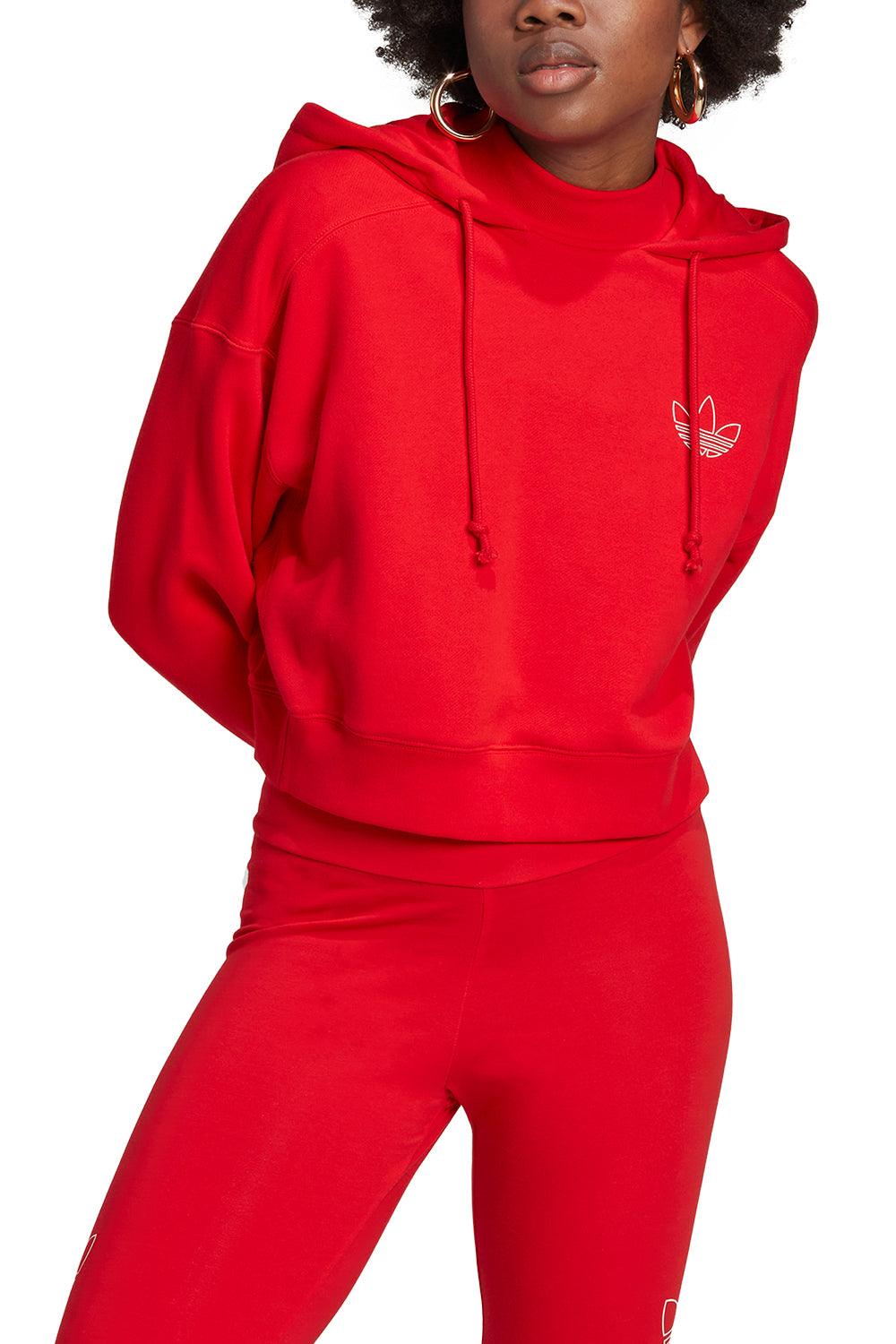 Adidas-Hoodie Vivid Red-Sweatshirts & Hoodies-3-fleurdirect.live