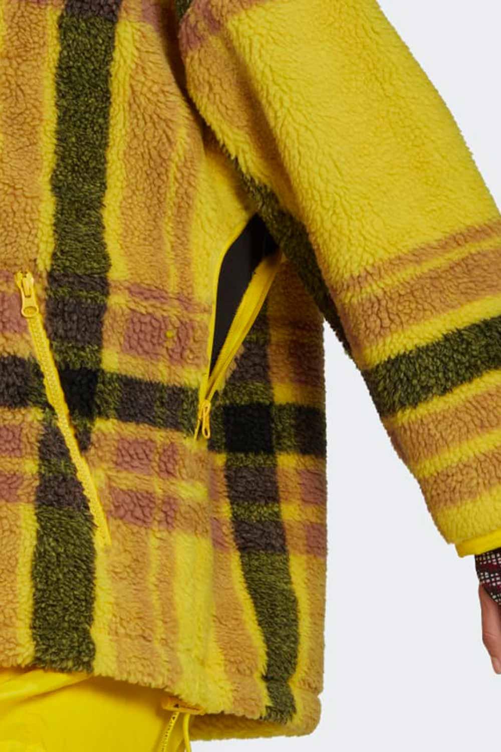 Adidas-Stella McCartney Fleece Jacquard Winter Jacket-Sweatshirts & Hoodies-3-fleurdirect.live