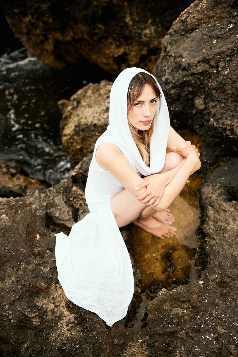 Agic-SERENITY KAPİŞONLU PLAJ ELBİSESİ-Elbise-14-fleurdirect.live
