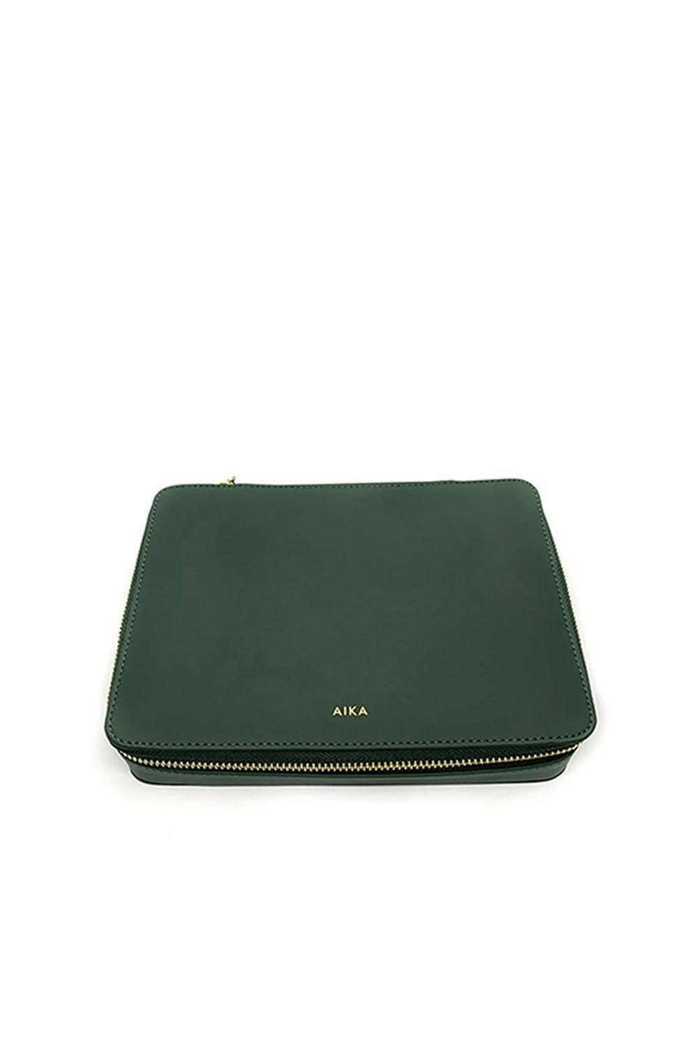 Aika Concept-Large Jewelry Bag Koyu Yeşil-Takı Çantası-1-fleurdirect.live