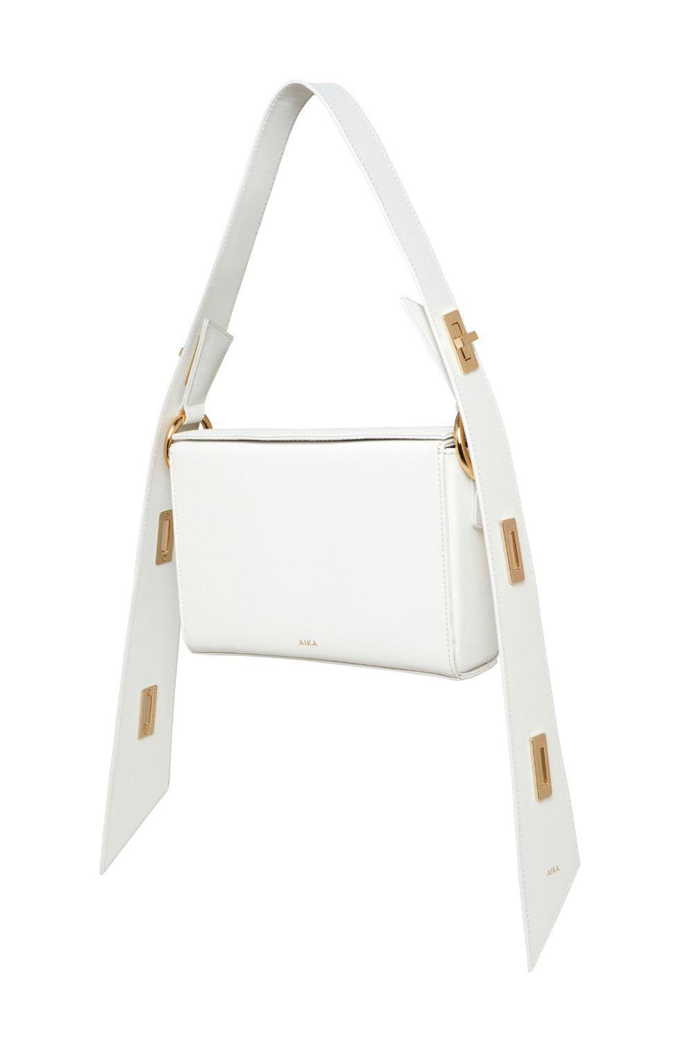 Aika Concept-Leather Istanbul Bag White-Omuz Çantası-1-fleurdirect.live