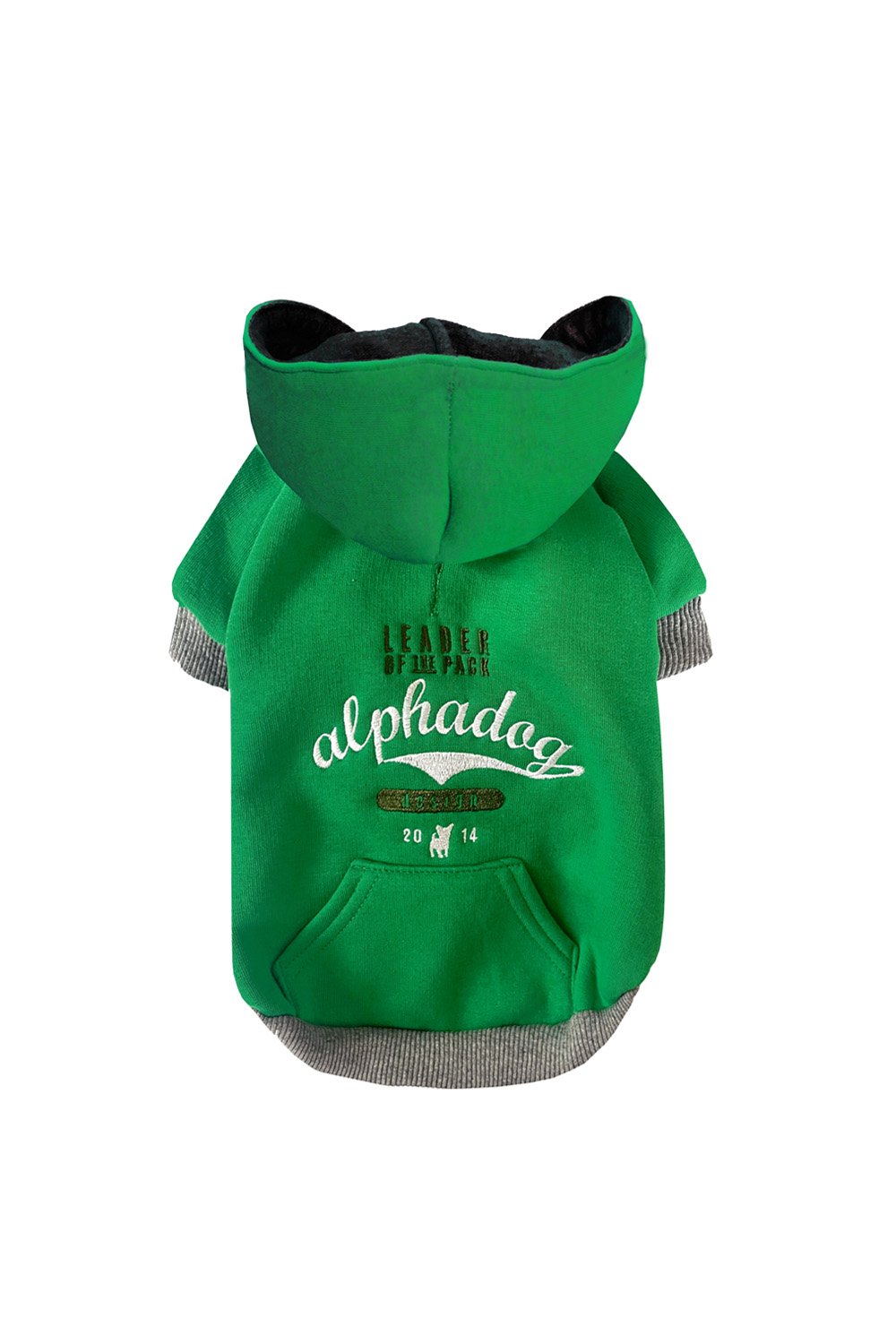 Alphadog Design-Leader Green Pet Sweatshirt-Köpek-1-fleurdirect.live