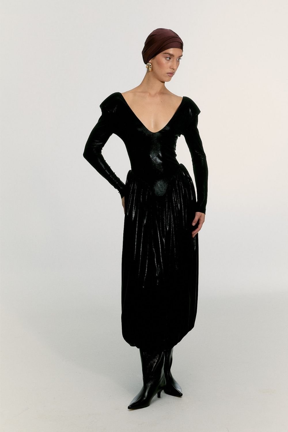 Alreves-Blanca Balloon Maxi Dress-Elbise-1-fleurdirect.live