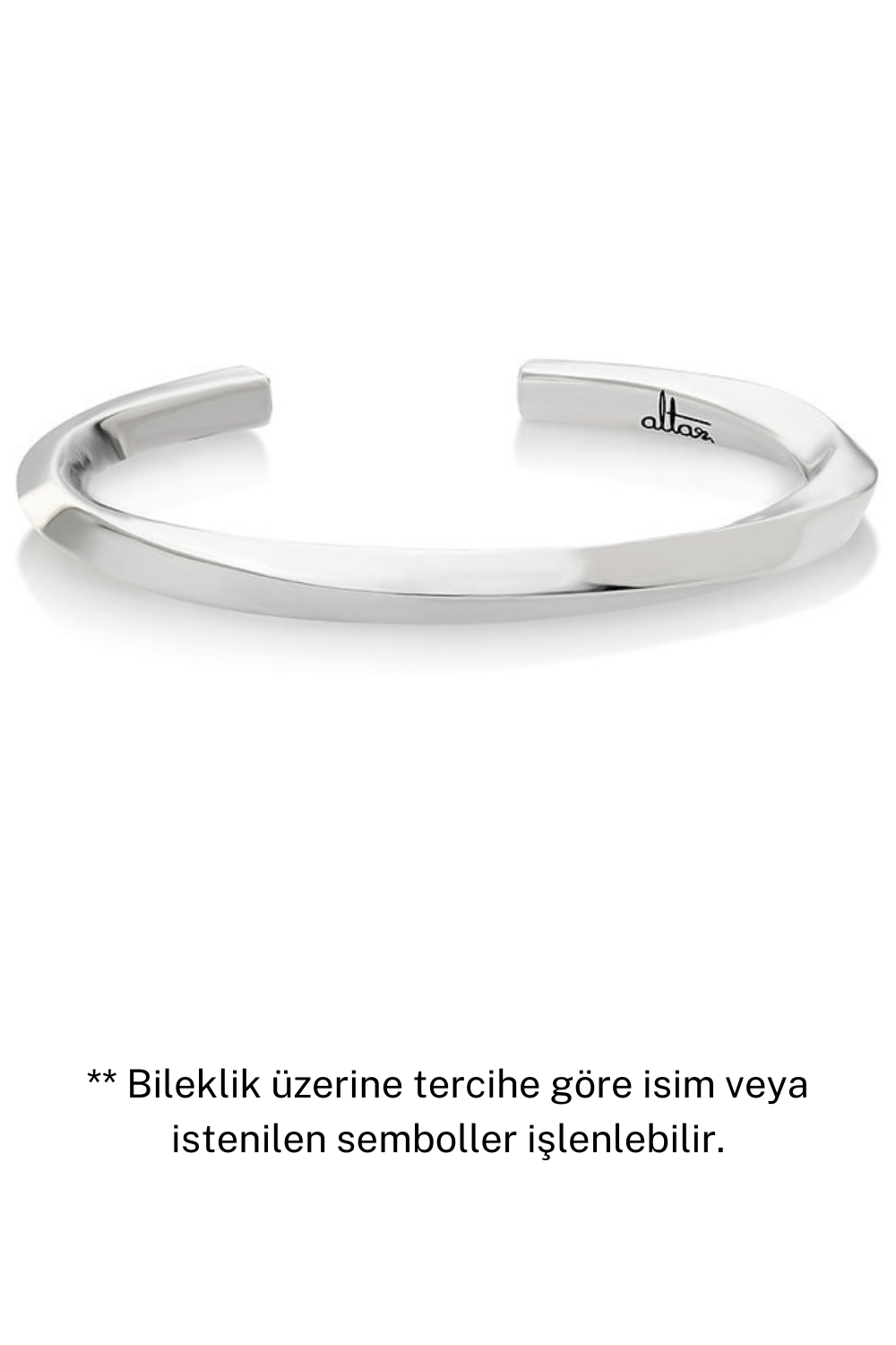 Altar-Özelleştirilebilir Camus Gümüş Bileklik ( İsim Veya Sembol)-Bileklik-1-fleurdirect.live