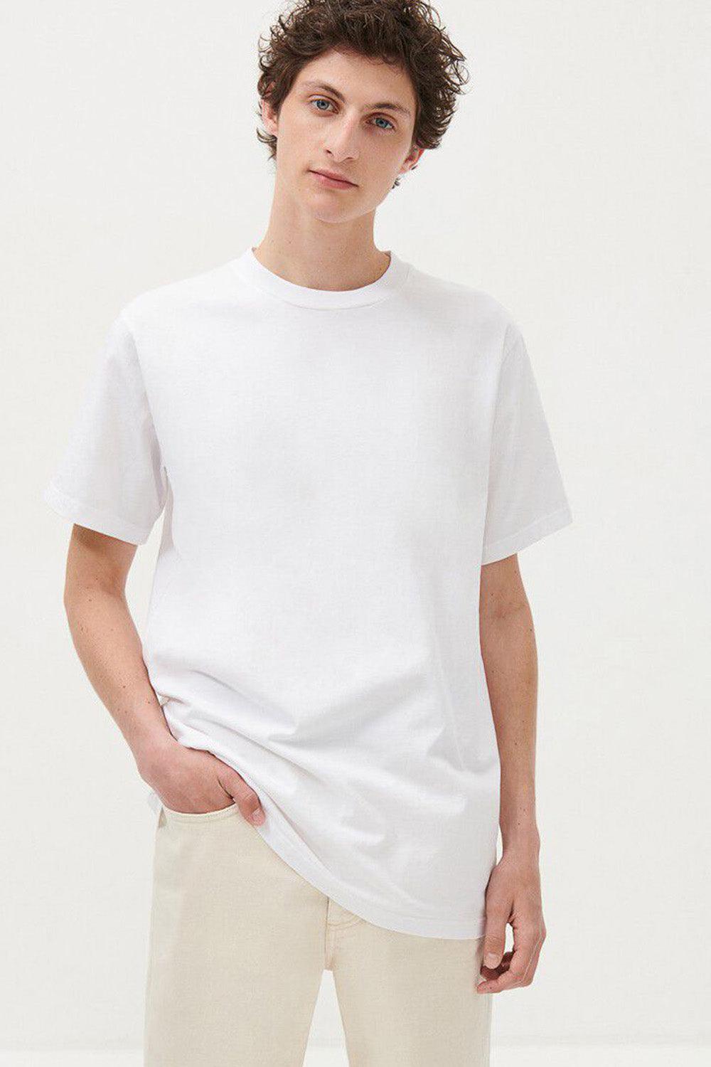 American Vintage-Fizvalley White T-shirt-T-Shirts-1-fleurdirect.live