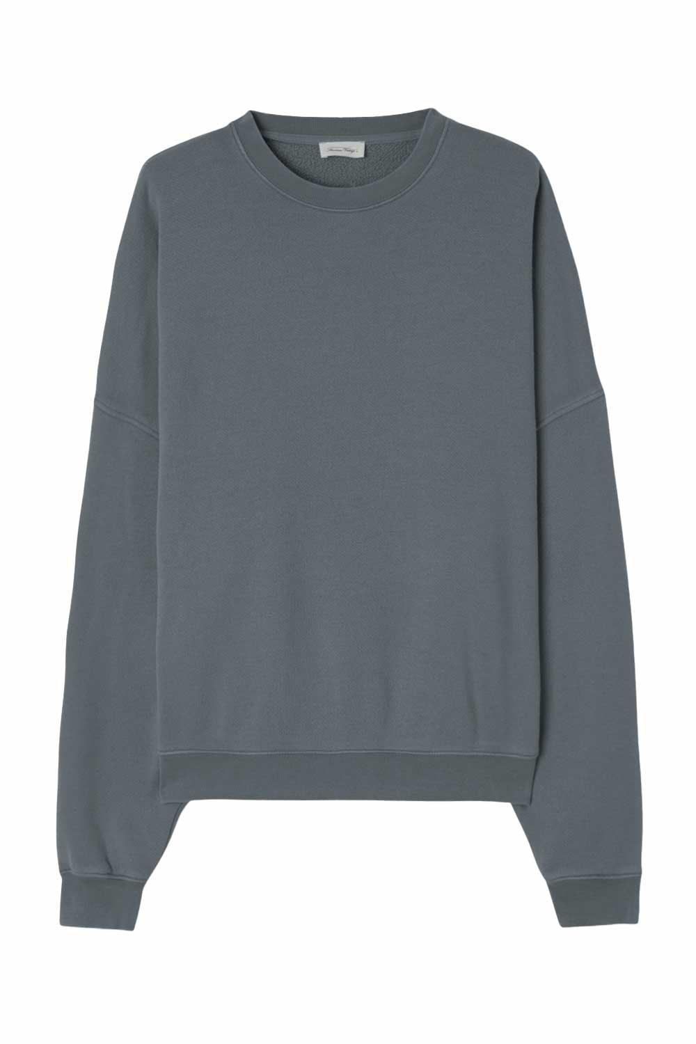 American Vintage-Sweat Homme Uticity Gris Vintage-Sweatshirts & Hoodies-1-fleurdirect.live
