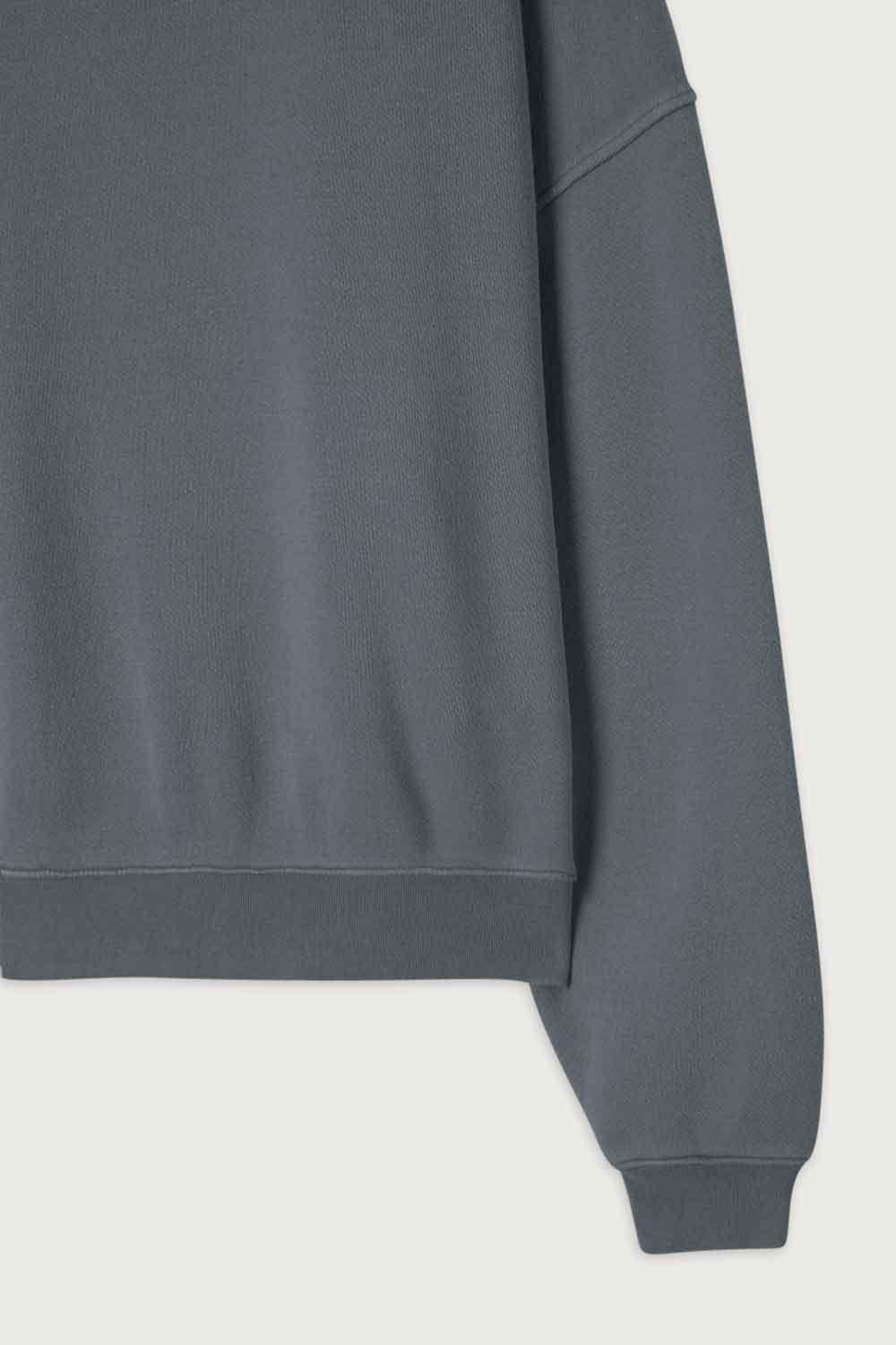 American Vintage-Sweat Homme Uticity Gris Vintage-Sweatshirts & Hoodies-2-fleurdirect.live