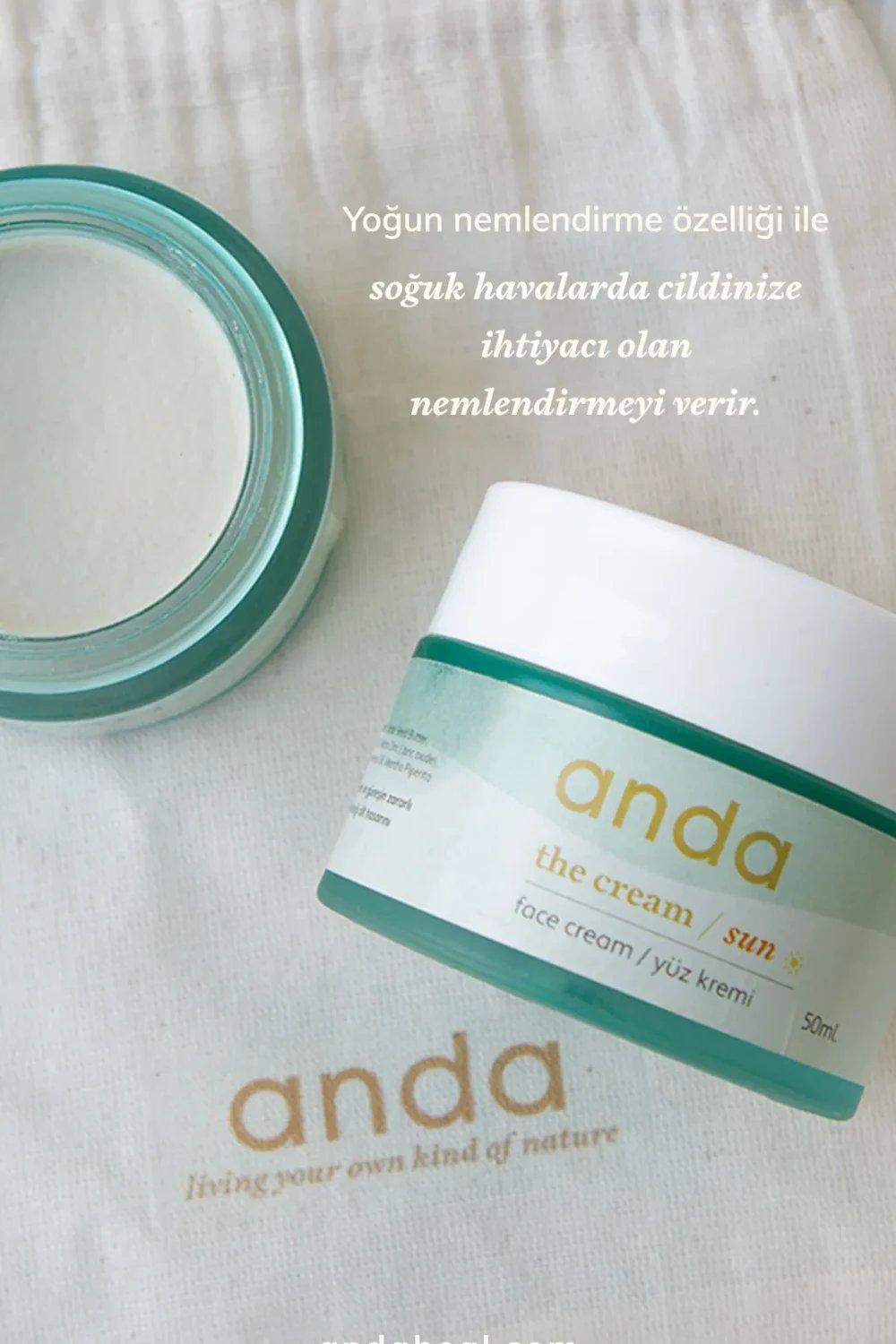 Anda Heal-The Cream Sun - Spf 50+ Güneş Korumalı Nemlendirici Krem-Güneş Koruyucu-1-fleurdirect.live
