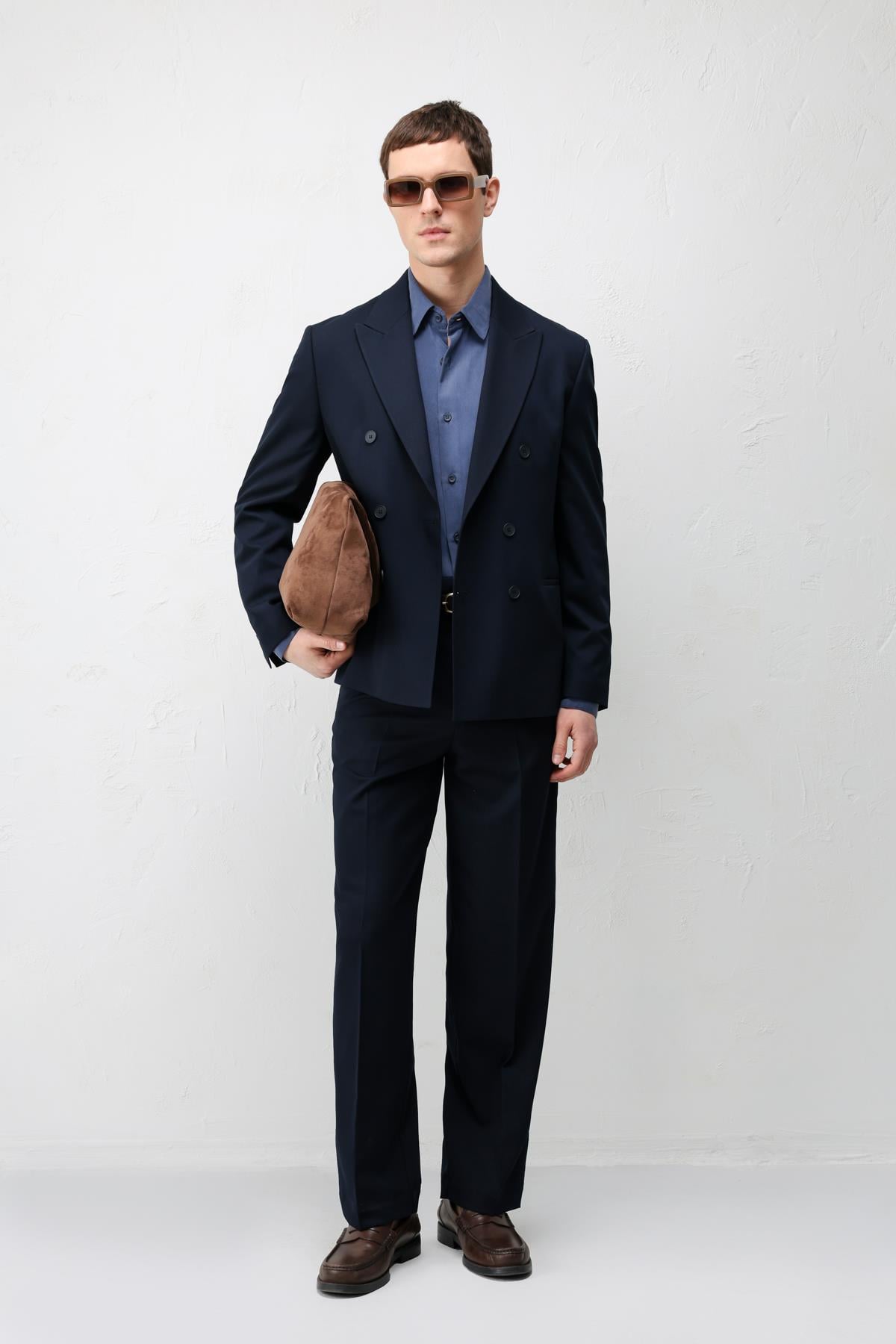 Antioch Lacivert Straight Fit Erkek Pantolon