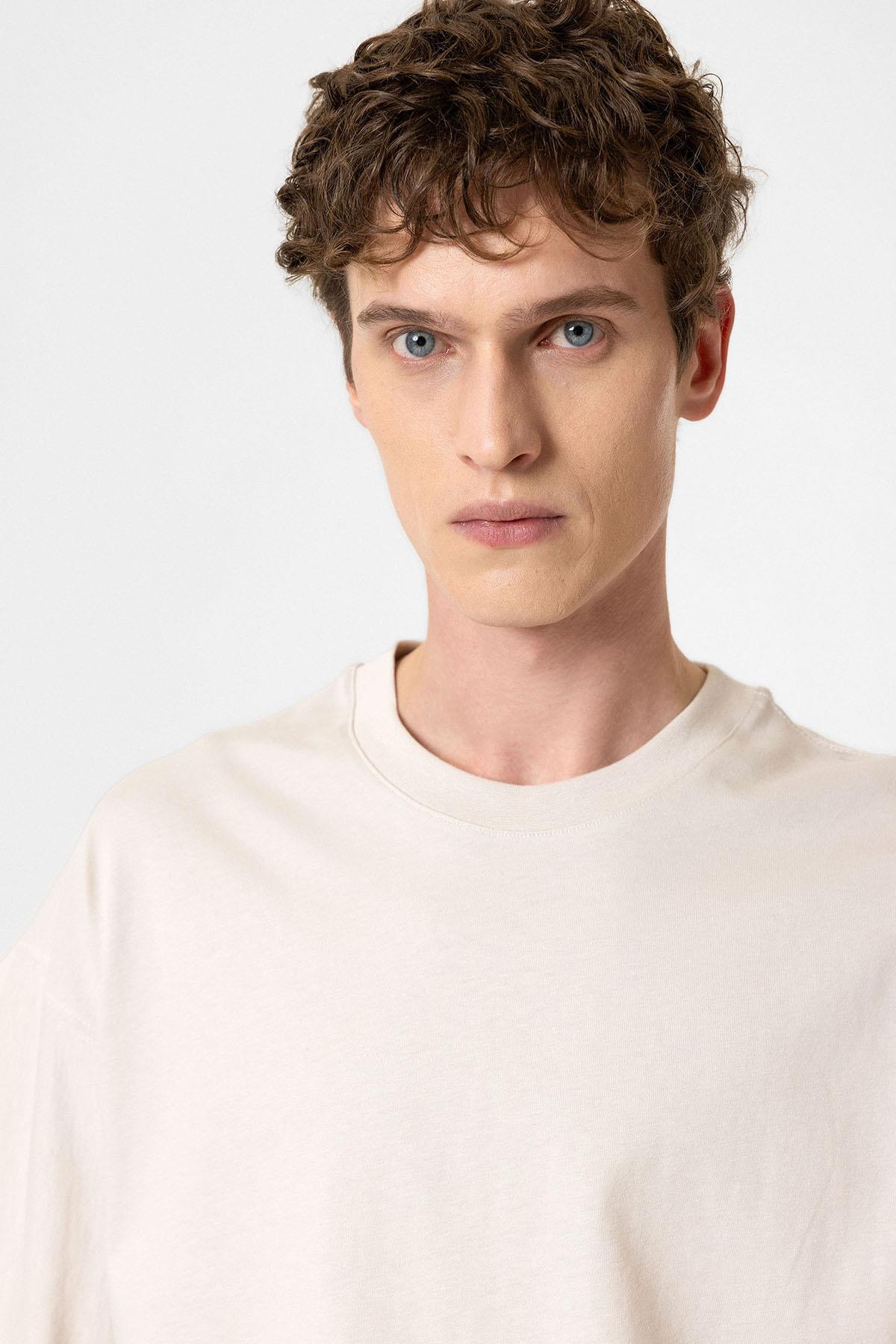 Antioch-Taş Crop Fit Erkek T Shirt-T-Shirts-3-fleurdirect.live
