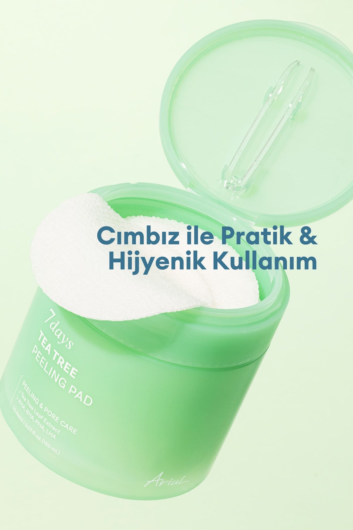 Ariul 7Days Tea Tree Peeling Pad 70 Adet - Çay Ağacı Gözenek Arındırıcı Peeling Ped