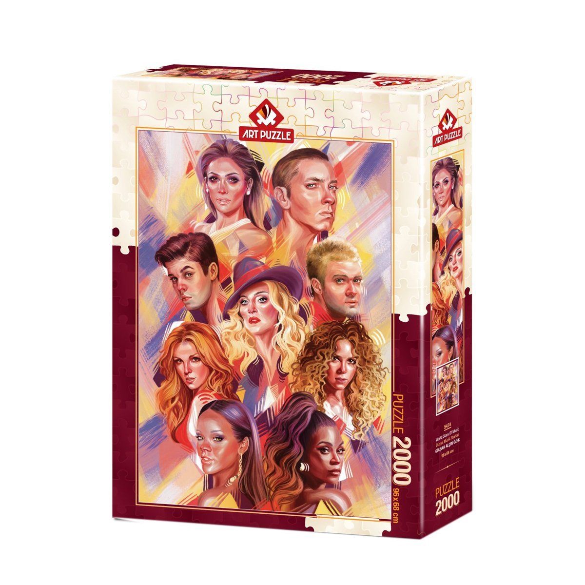 Art Puzzle-Dünya Müzik Starları 2000 Parça Puzzle-Puzzle-1-fleurdirect.live
