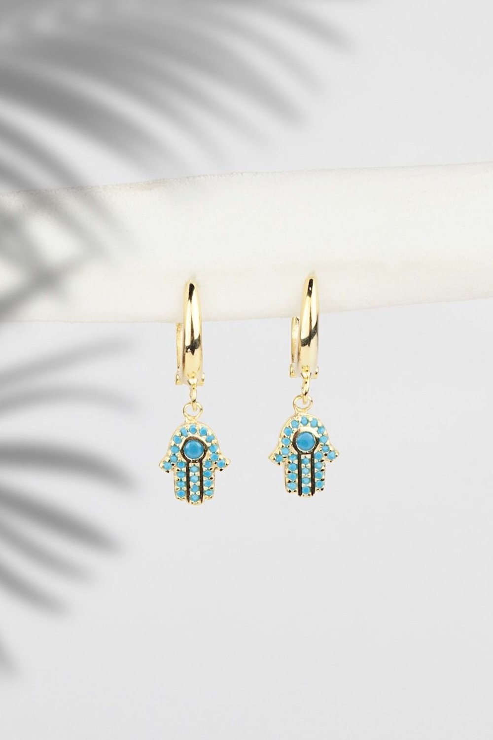 Arven’s World by Aylin Işıklı-Hamsa Gold Küpe-Küpe-2-fleurdirect.live
