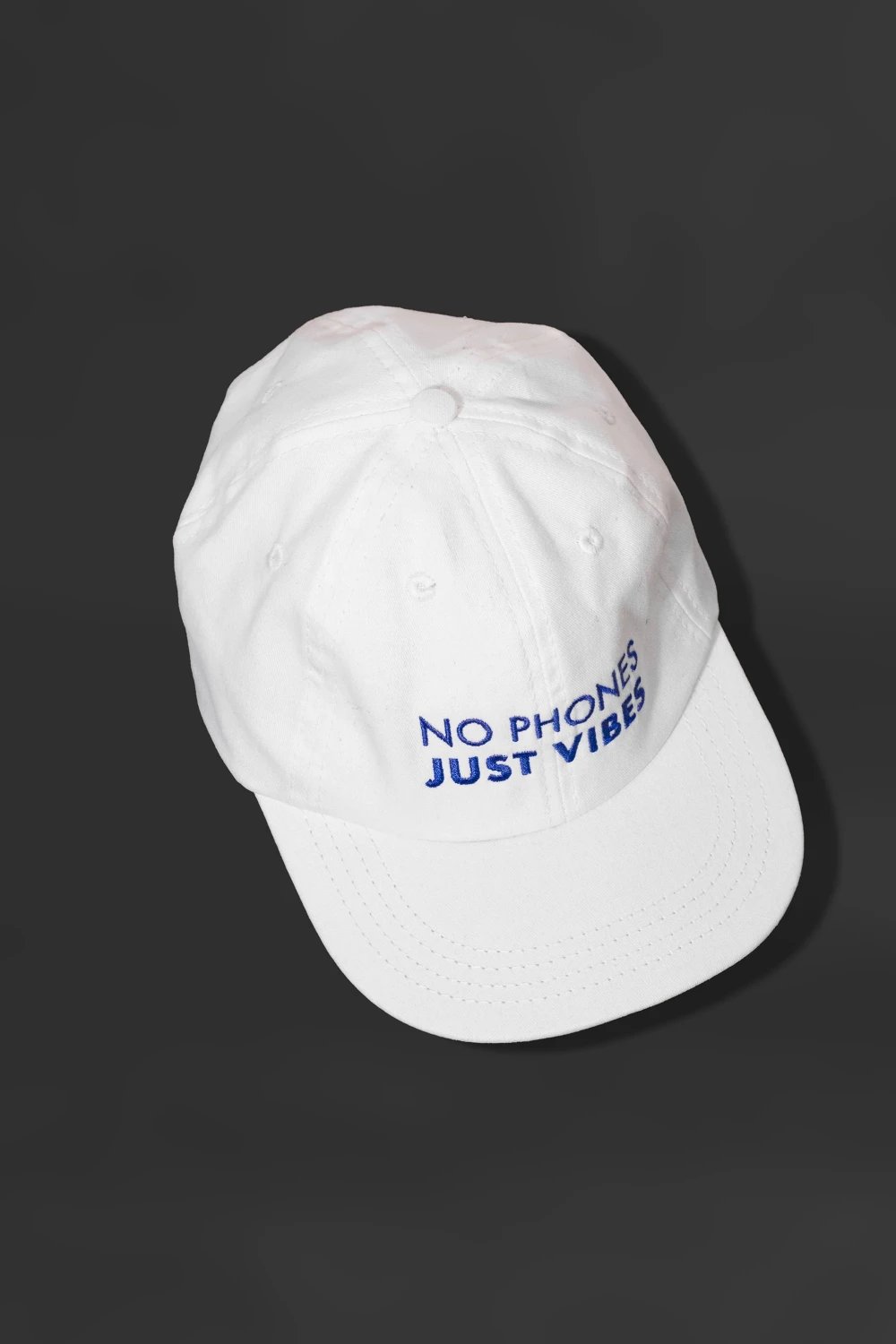 Assemblage Studios-No Phones Just Vibes Cap-Şapka-1-fleurdirect.live