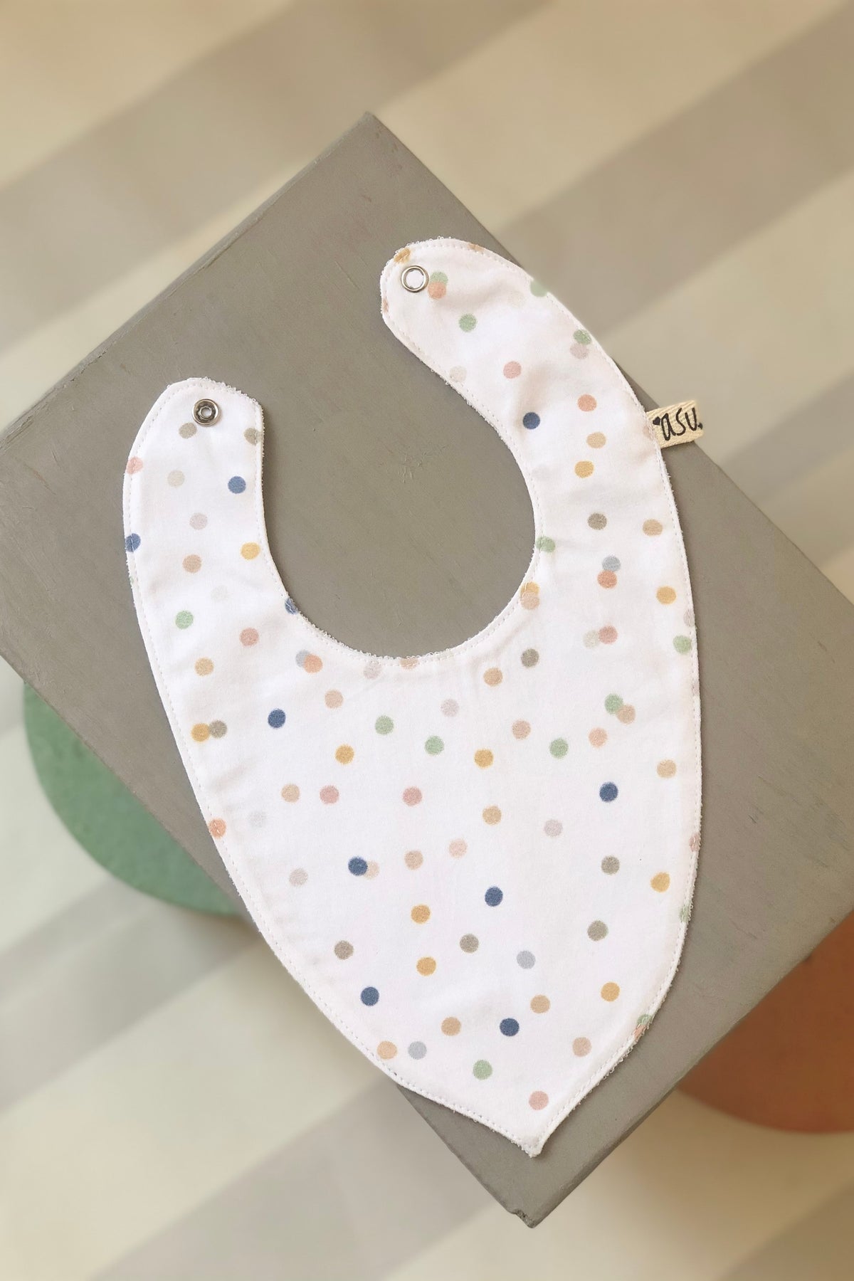Asu Baby&Kids-Asu Baby&Kids Color Dot Organik Pamuk Önlük-Önlük-1-fleurdirect.live