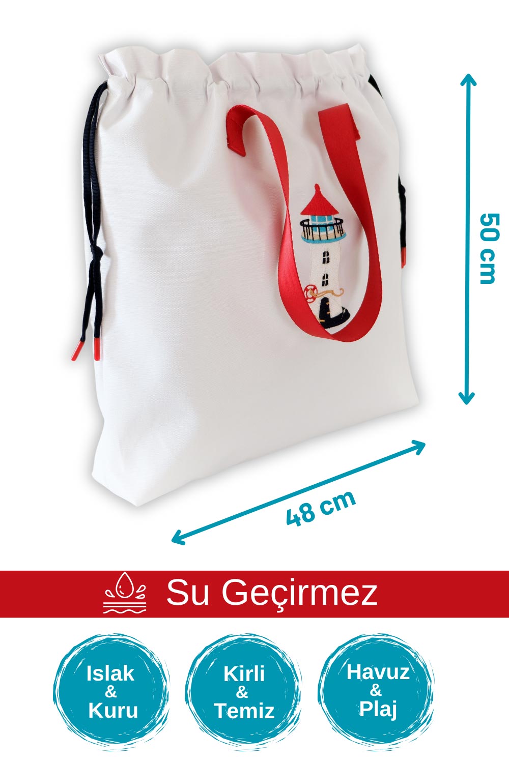 Atelier Bomonti-Marin Fener Desen Su Geçirmez Islak Kuru, Kirli Temiz,plaj Havuz Fonksiyonel Çanta-Omuz Çantası-2-fleurdirect.live