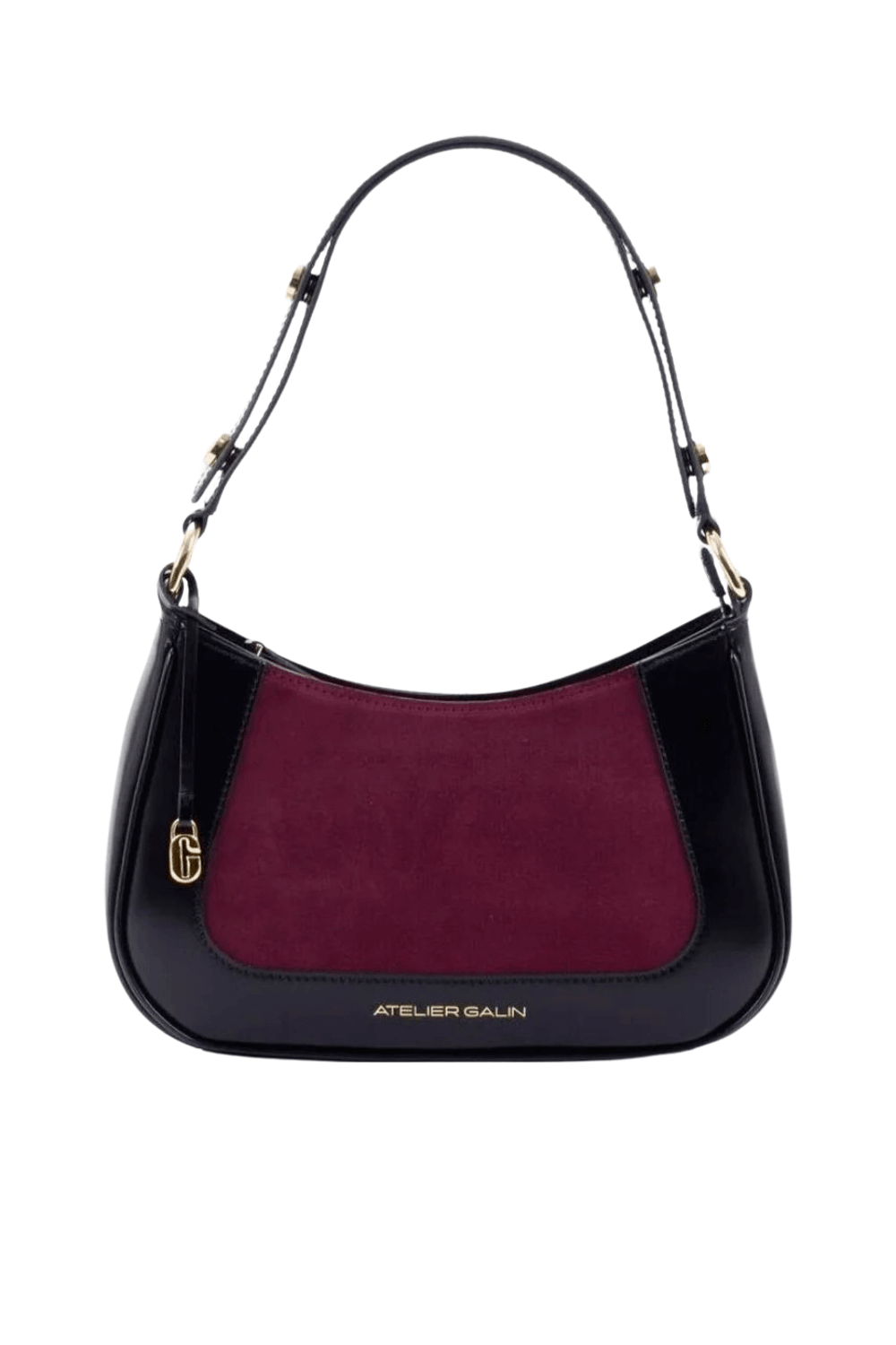Atelier Galin-Jasmine Hobo Kol Çantası -Deep Red-Omuz Çantası-1-fleurdirect.live