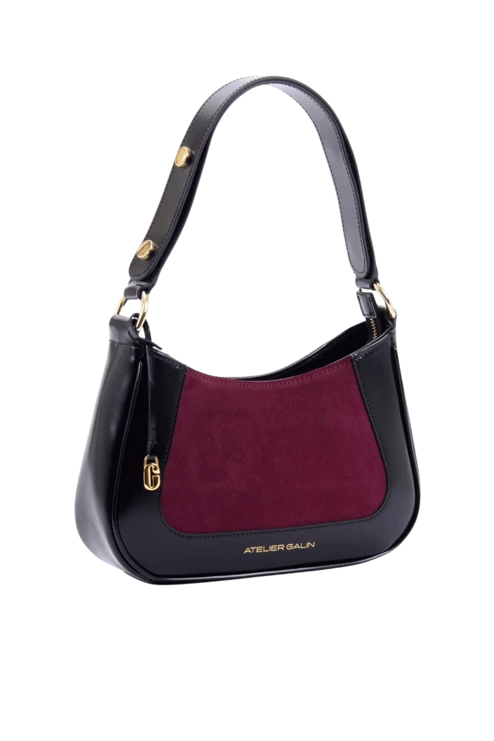Atelier Galin-Jasmine Hobo Kol Çantası -Deep Red-Omuz Çantası-2-fleurdirect.live