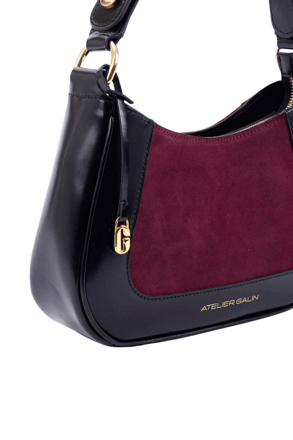 Atelier Galin-Jasmine Hobo Kol Çantası -Deep Red-Omuz Çantası-4-fleurdirect.live