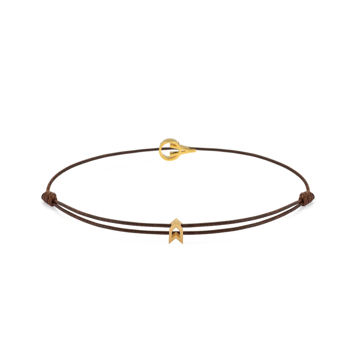 Brown Padel Chance Bracelet In Gold