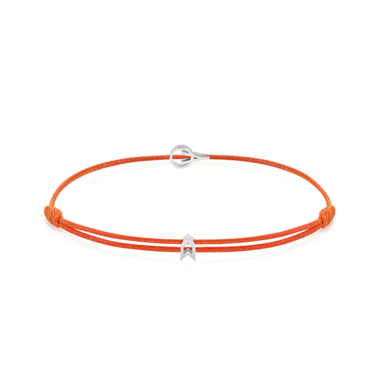 Orange Padel Chance Bracelet In Silver