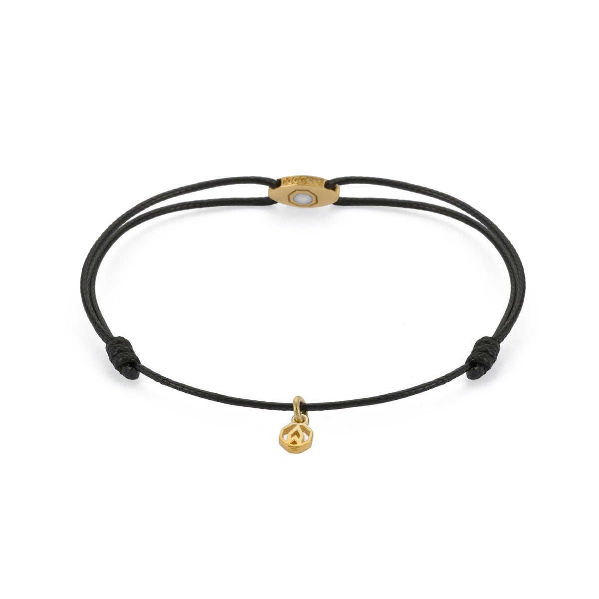 White Eye Chance Bracelet In Gold