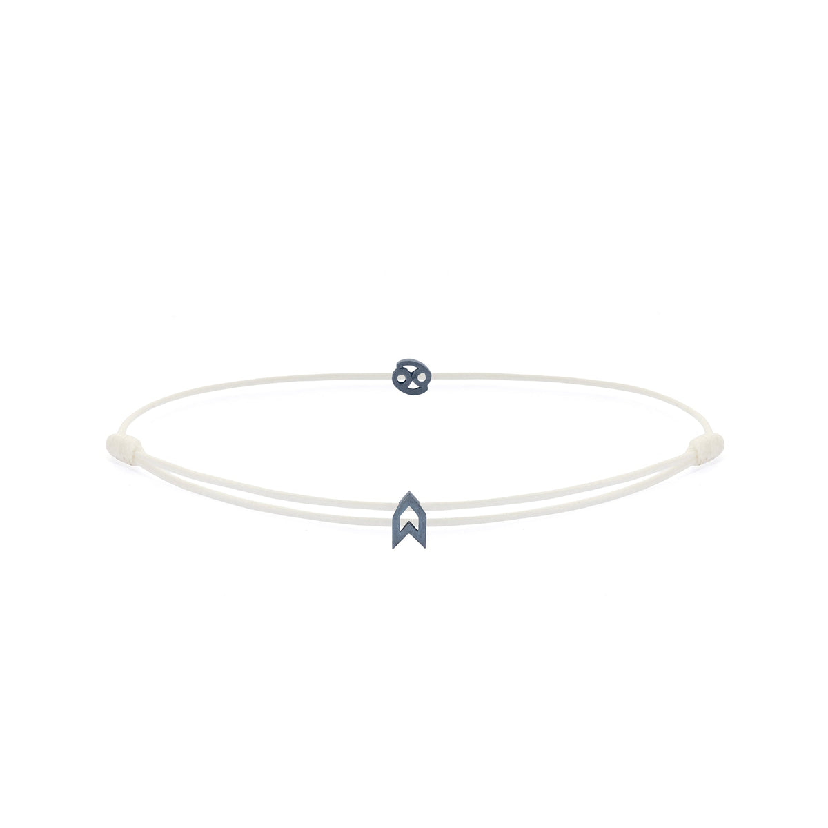 Zodiac White Chance Bracelet In Oxide