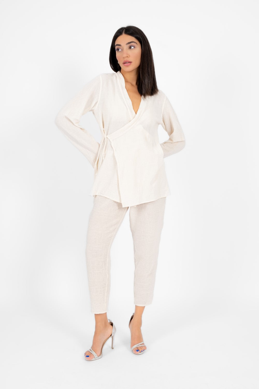Ave Eva-İlya Cover Up Slim Pantolon-Pantolon-2-fleurdirect.live