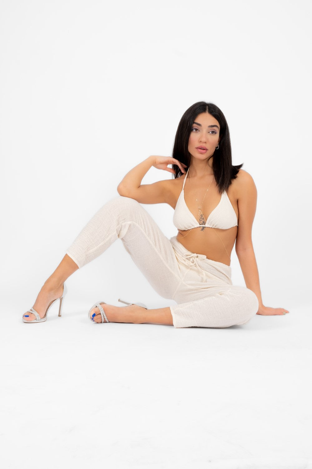 Ave Eva-İlya Cover Up Slim Pantolon-Pantolon-4-fleurdirect.live