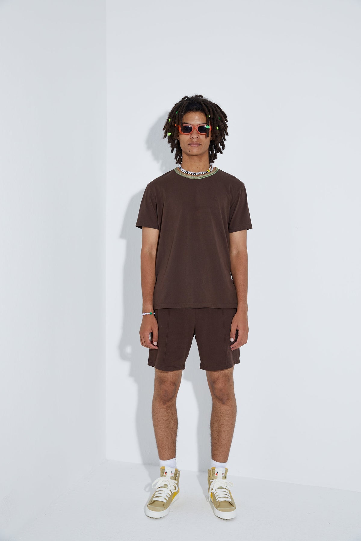 Knit T-Shirt - Kahverengi