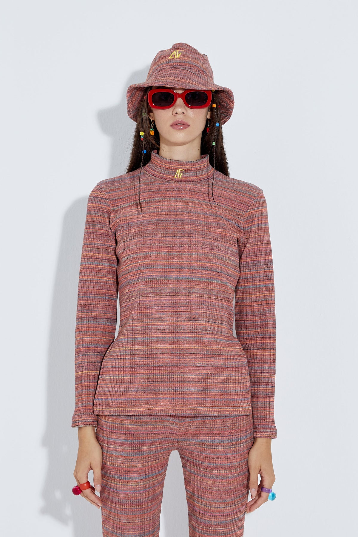 Knit Top- Pembe