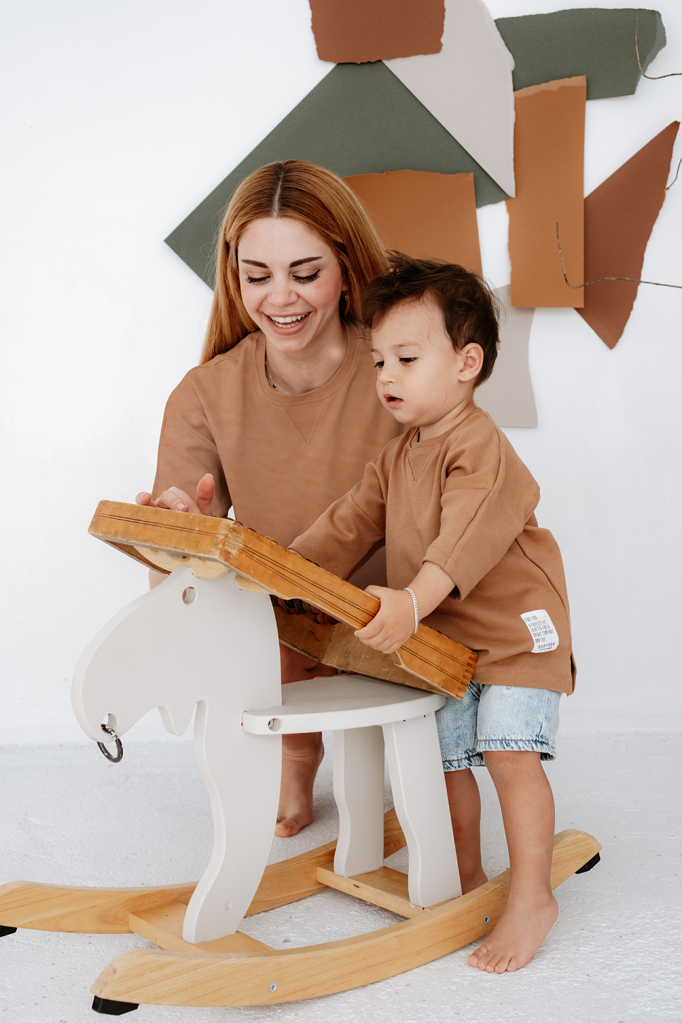 Babybek-Premium Kadın Oversize Kahverengi T Shirt-T-Shirts-3-fleurdirect.live