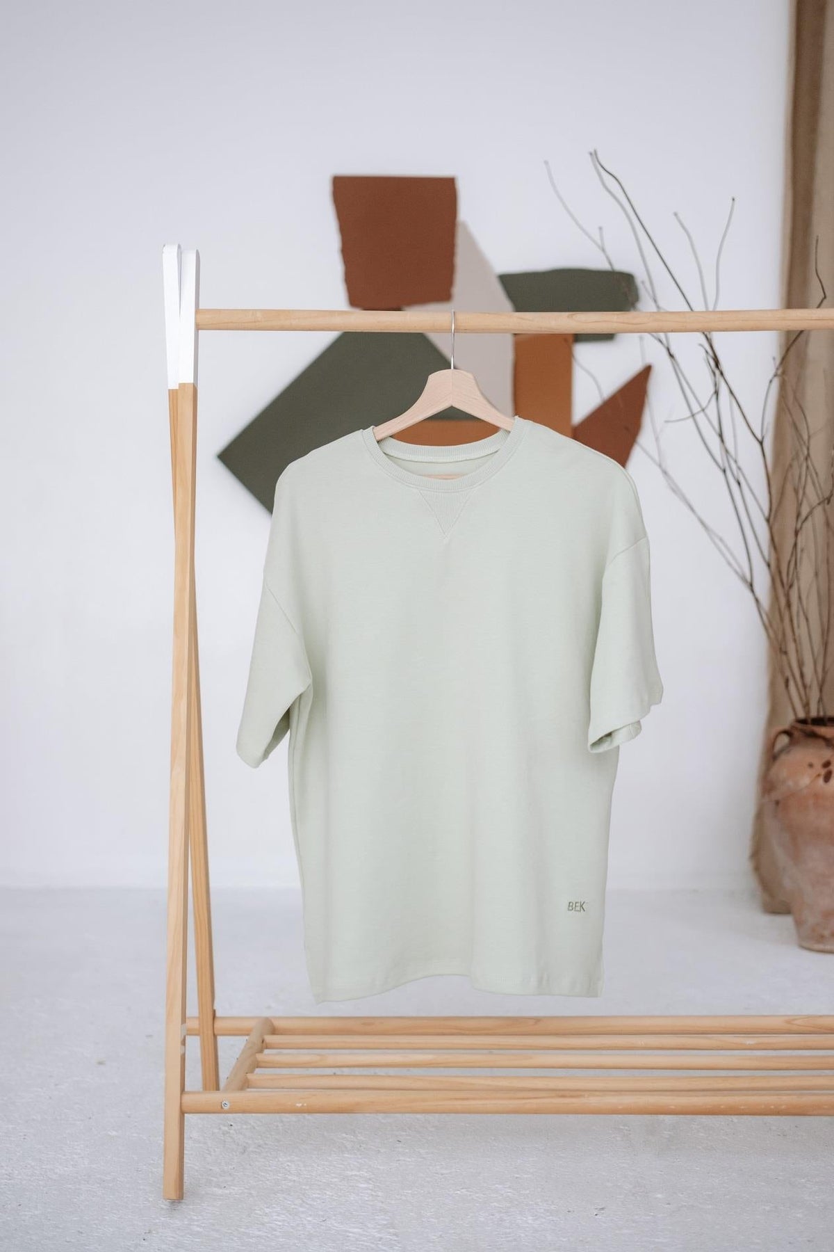 Babybek-Premium Kadın Oversize Su Yeşili T Shirt-T-Shirts-8-fleurdirect.live