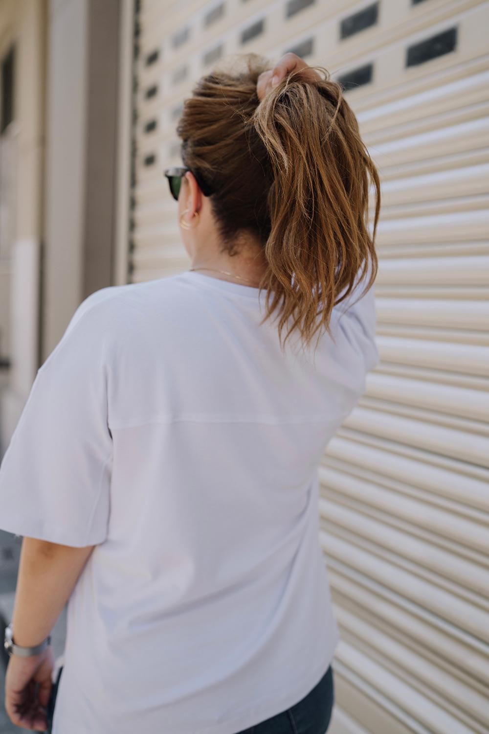 Babybek-Premium Oversize Kadın Beyaz T Shirt-T-Shirts-5-fleurdirect.live