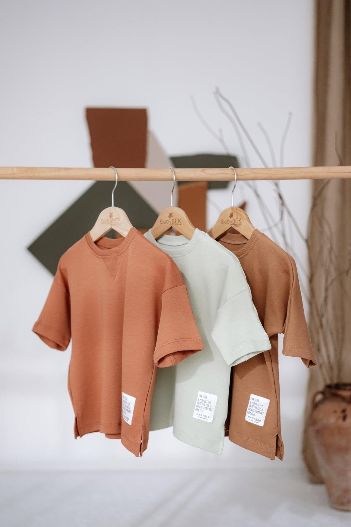 Babybek-Premium Oversize Unisex Renkli 3'lü Çocuk T Shirt-T-Shirts-1-fleurdirect.live