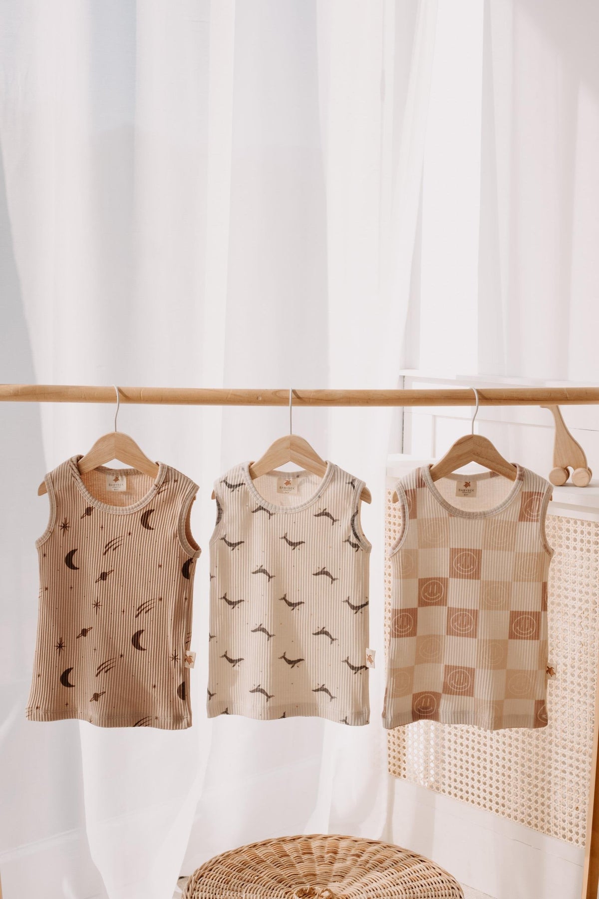 Babybek-Premium Pamuklu 3'lü Unisex Çocuk Atlet-Atlet-1-fleurdirect.live