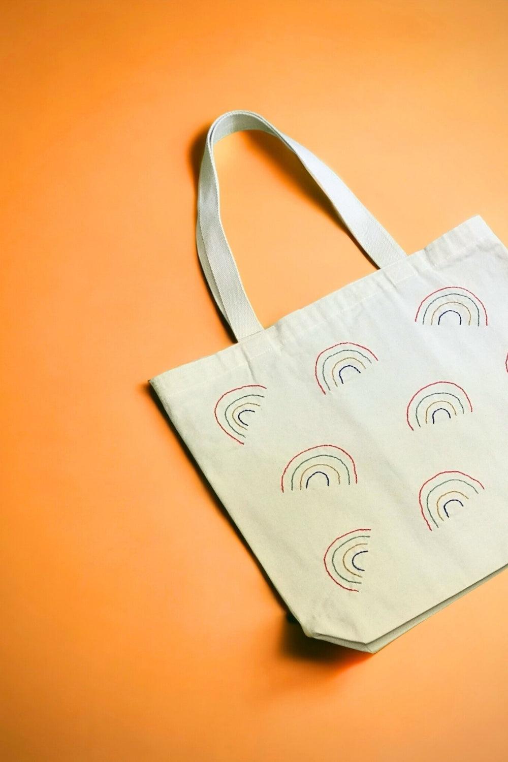 Bael İstanbul-Rainbow Large Tote Bag-Omuz Çantası-4-fleurdirect.live