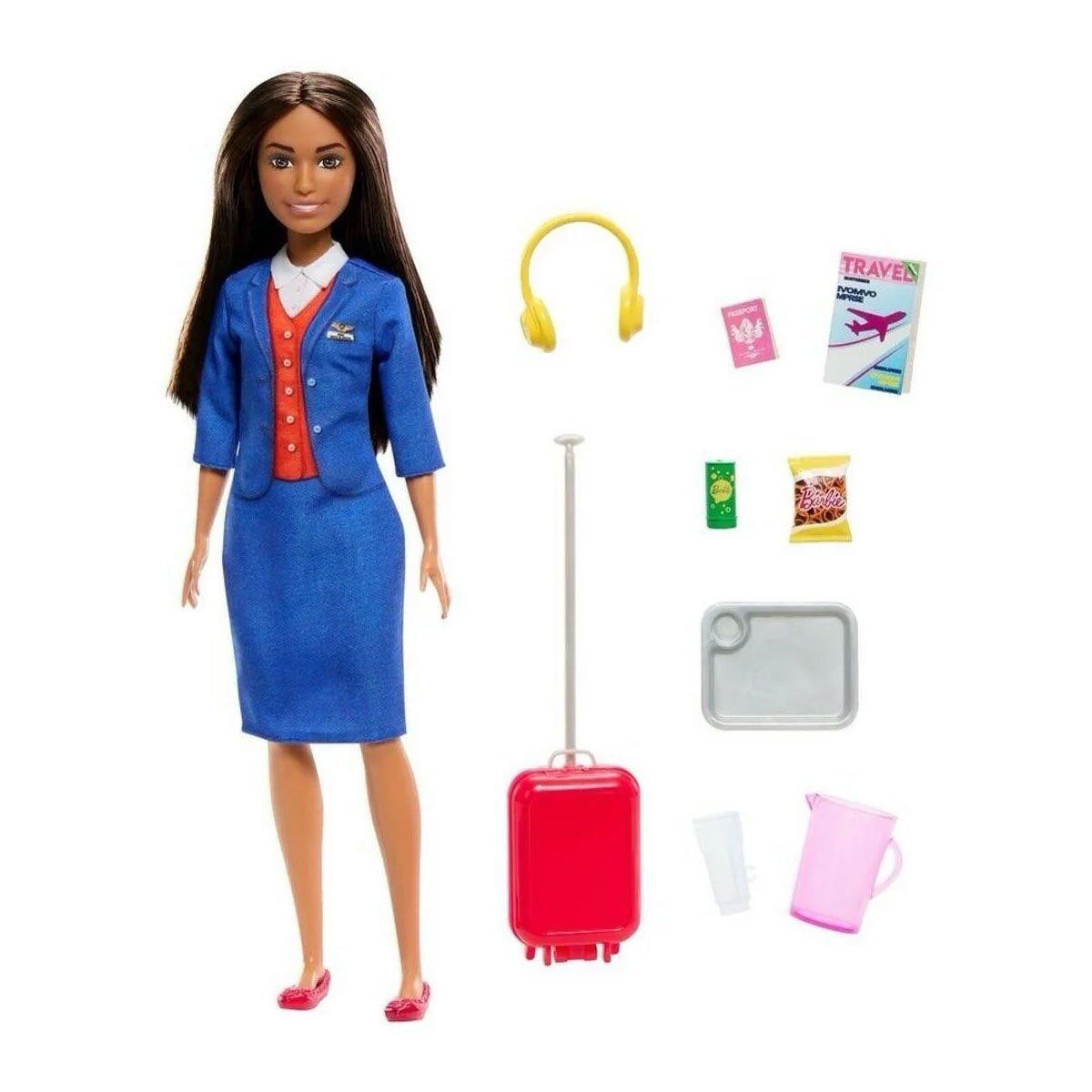 Hyt60 Barbie Hostes Bebek Ve Aksesuarları