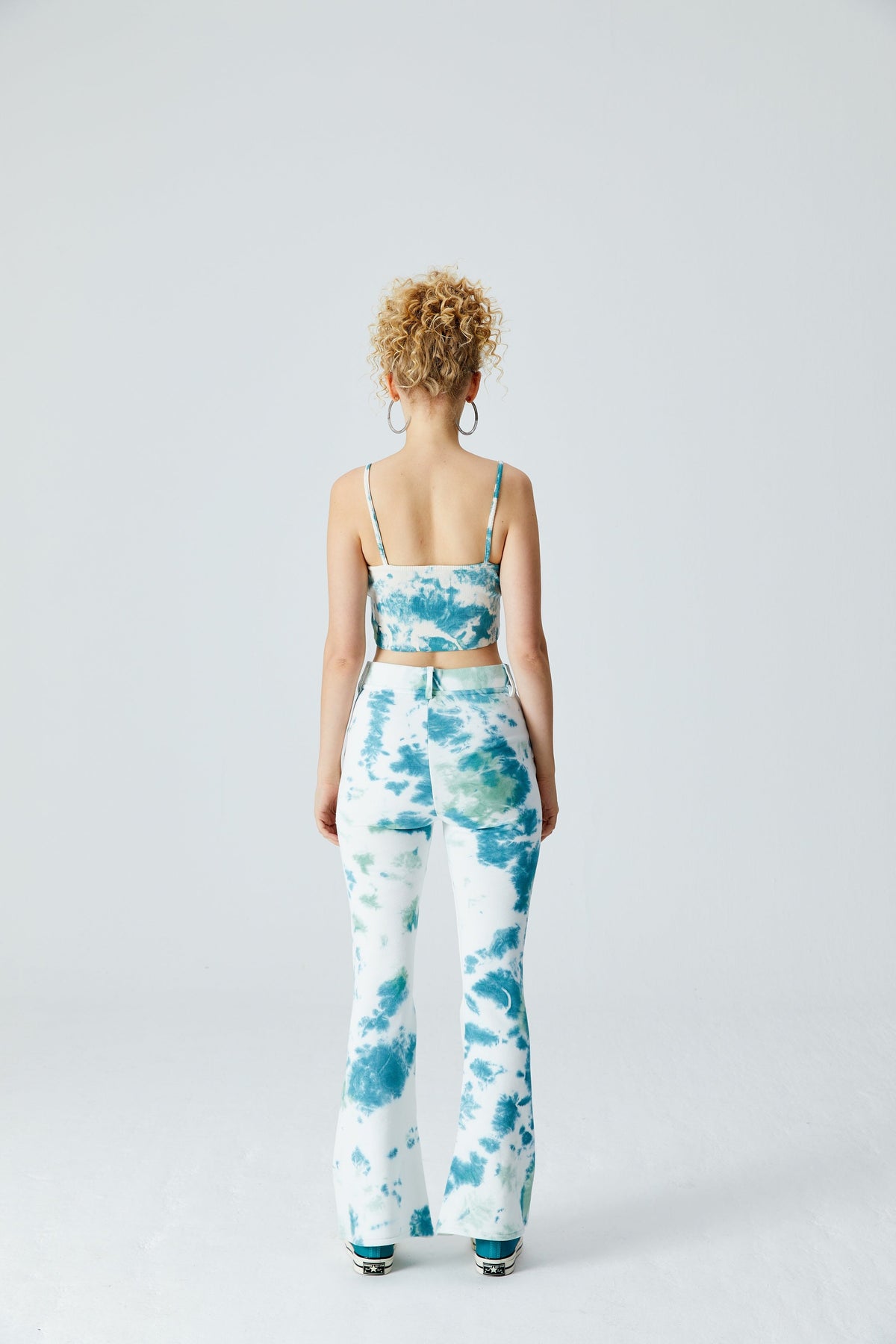 Batik Tank Top - Yeşil/Beyaz