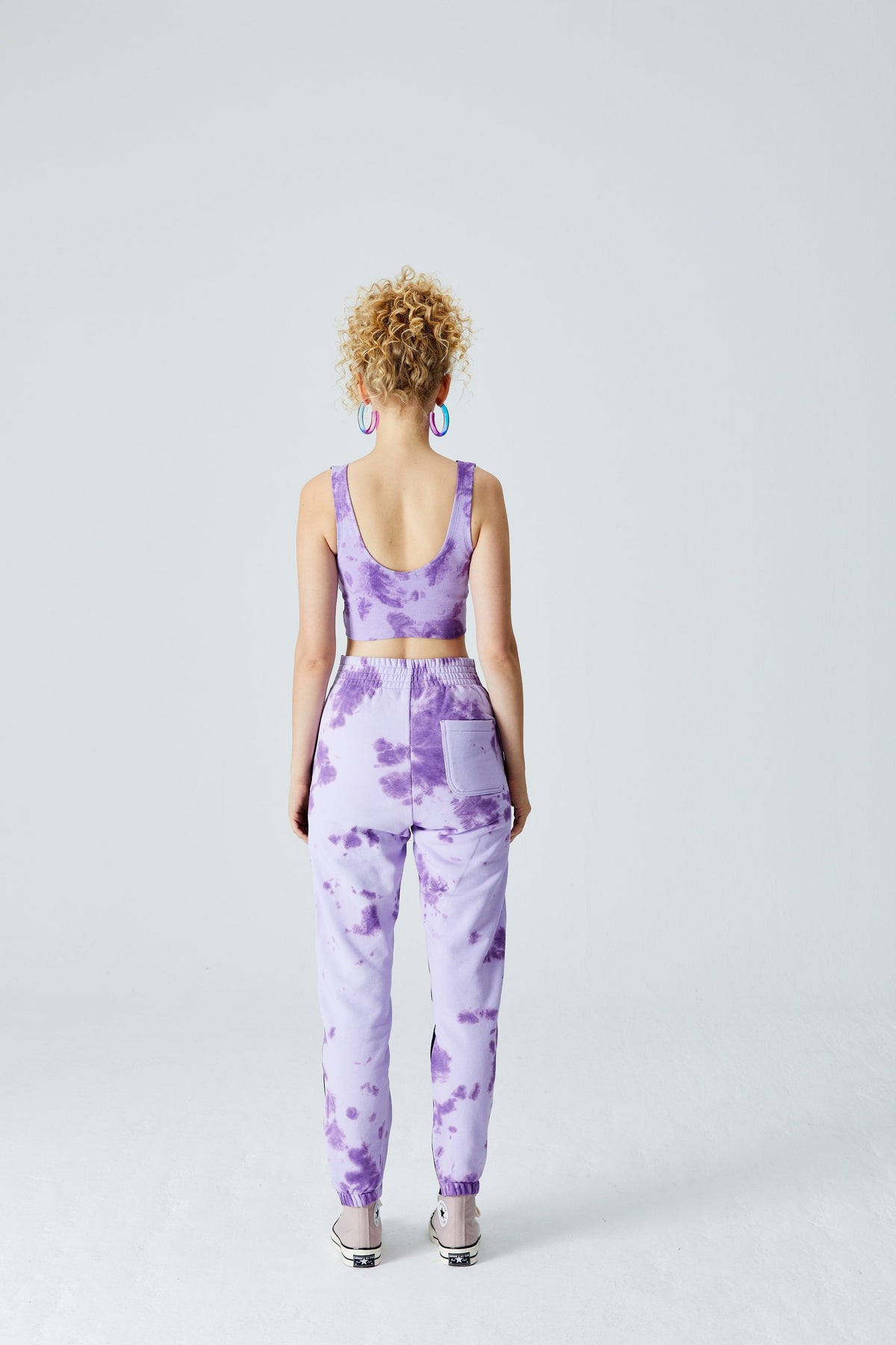 Denim Boyfriend Pantolon - Lacivert/Lila