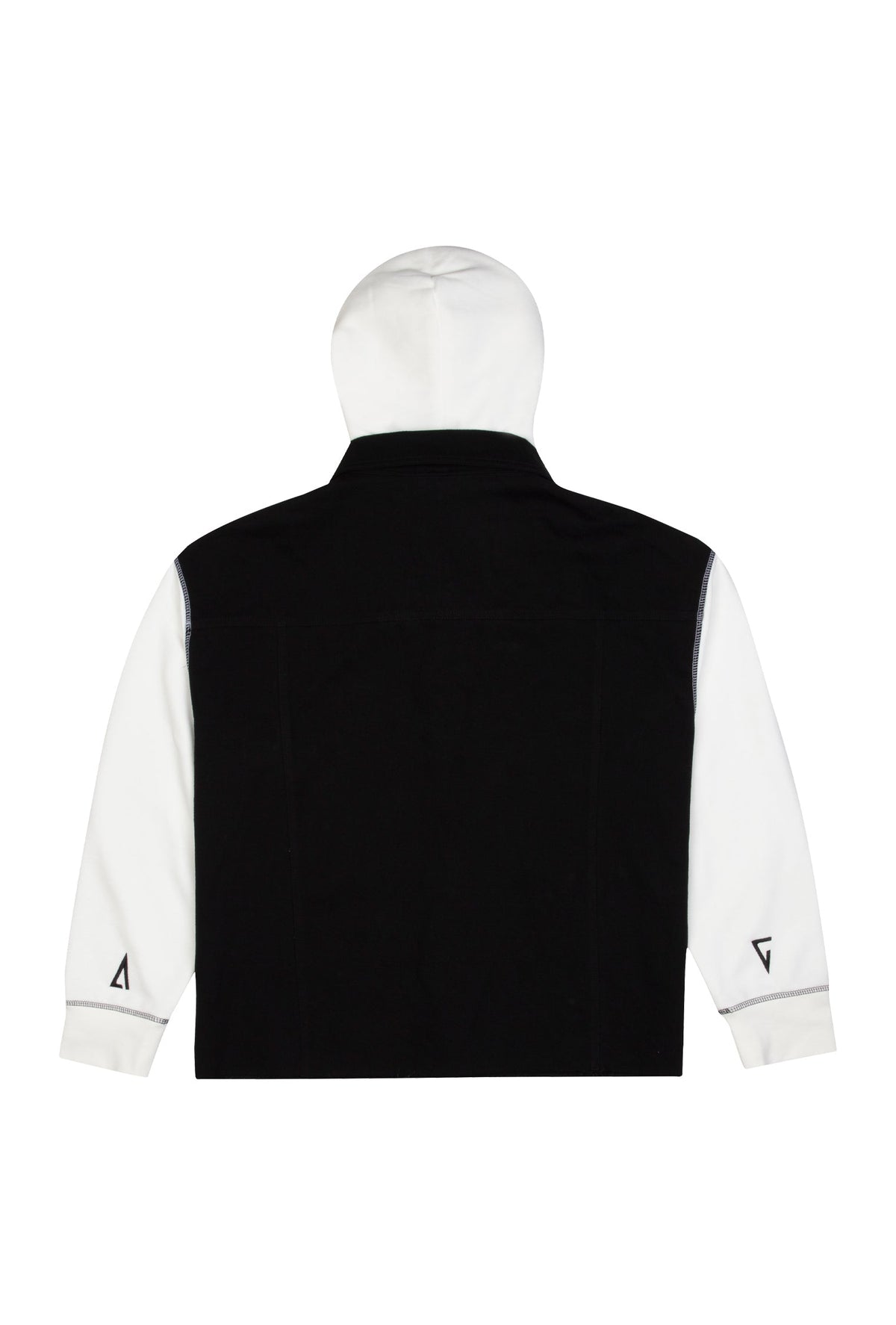 Denim Ceket - Beyaz/Siyah