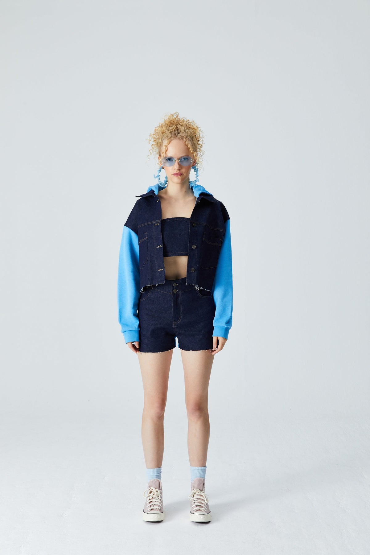Denim Ceket - Lacivert/Mavi