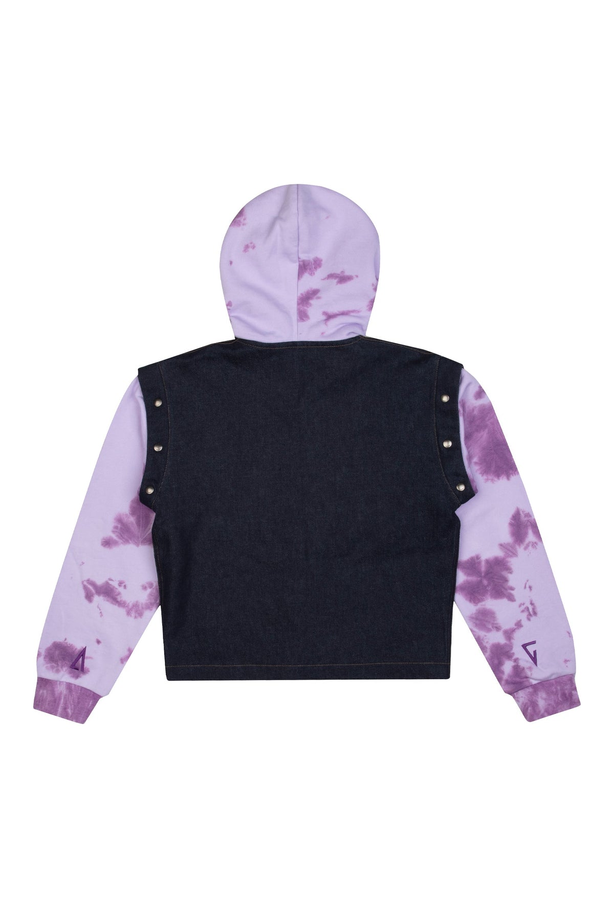 Denim Yelek Ceket - Lacivert/Lila