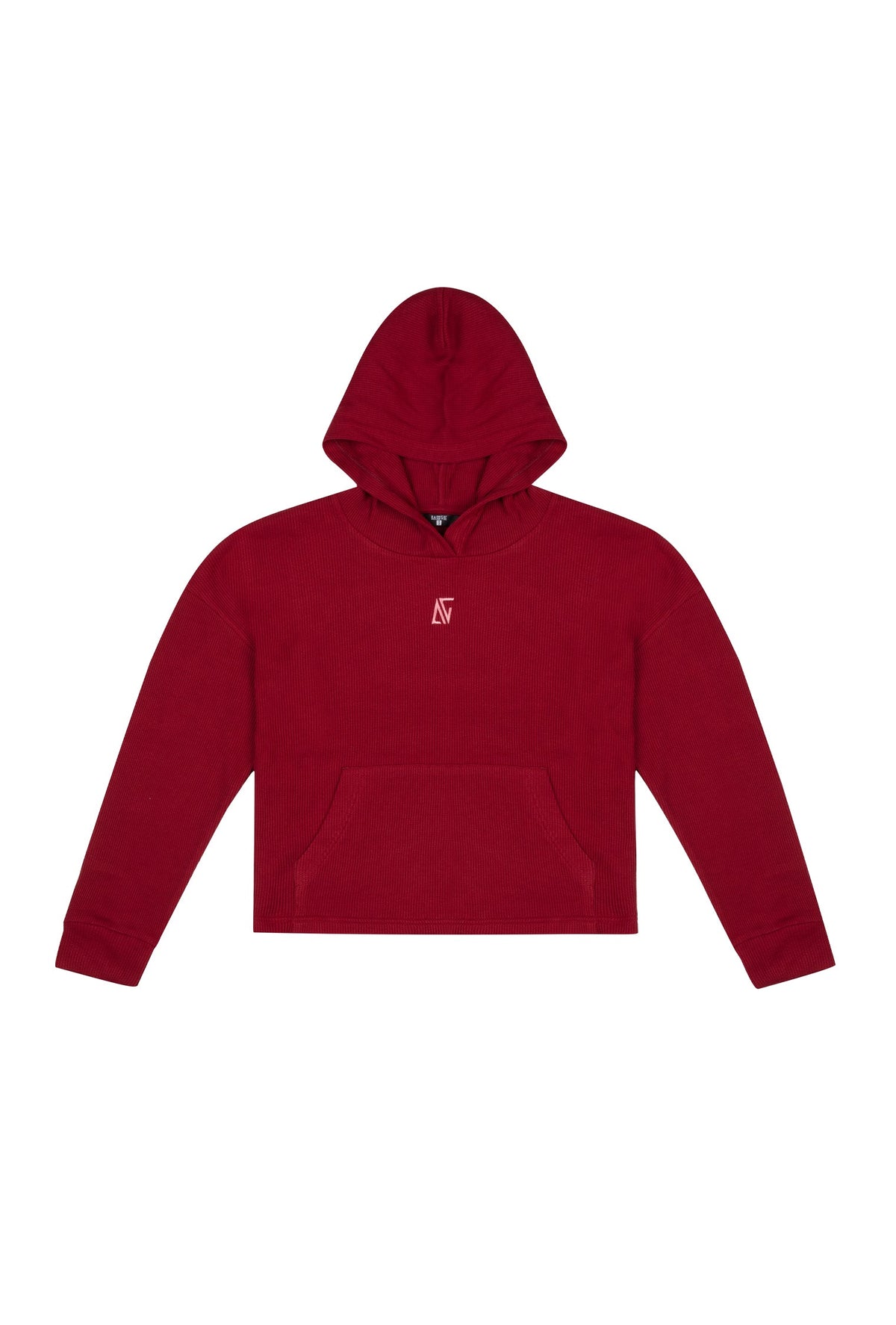 Waffle Oversize Sweatshirt - Kırmızı