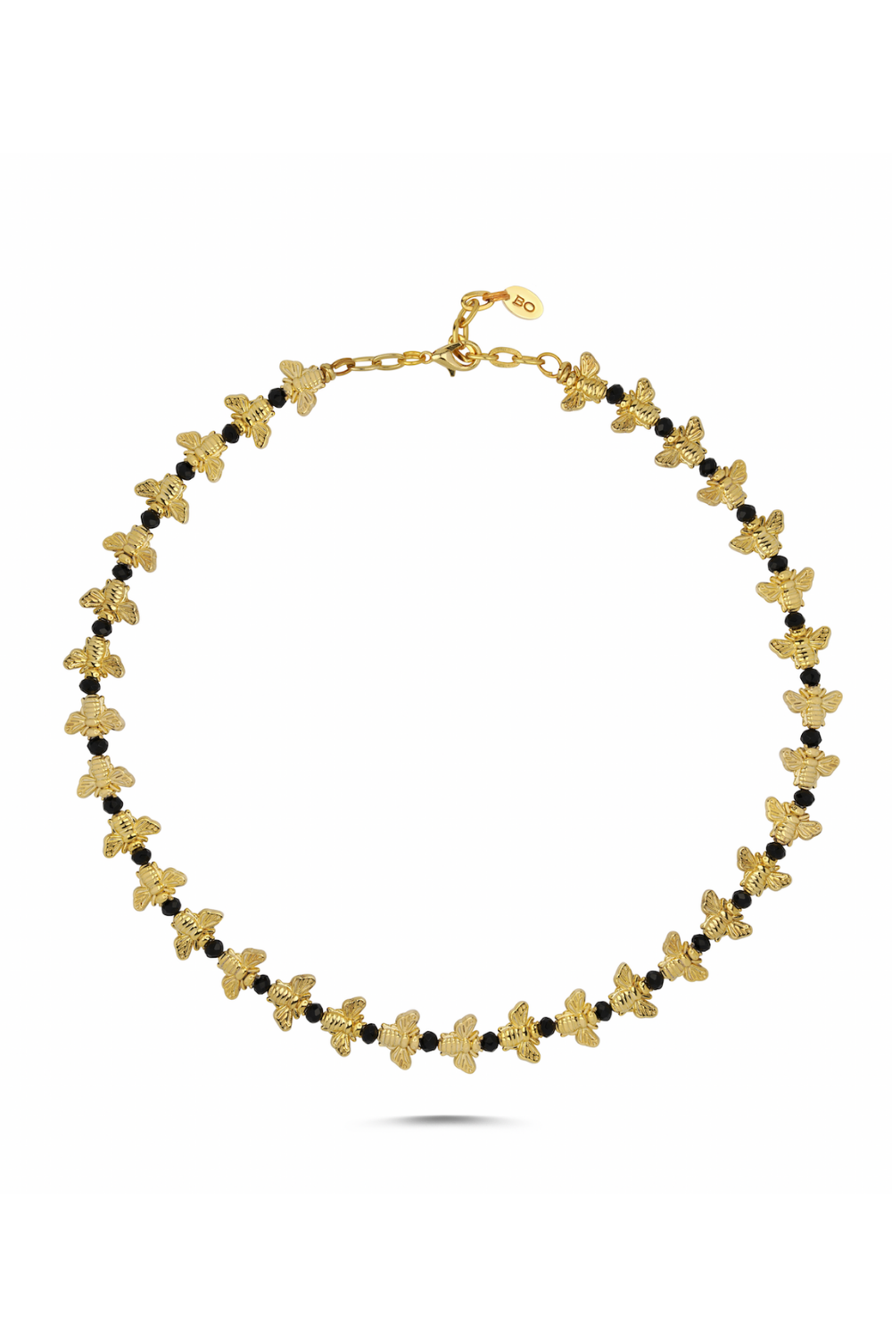 Berrin Özkan-Bee Love Black Necklace-Kolye-1-fleurdirect.live