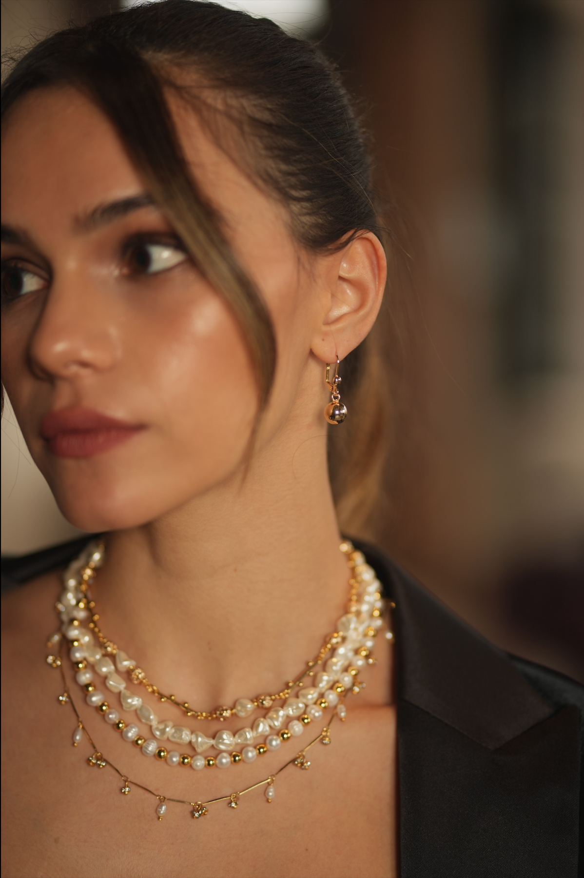 Berrin Özkan-Dancing Disco Sparkle Necklace-Kolye-3-fleurdirect.live