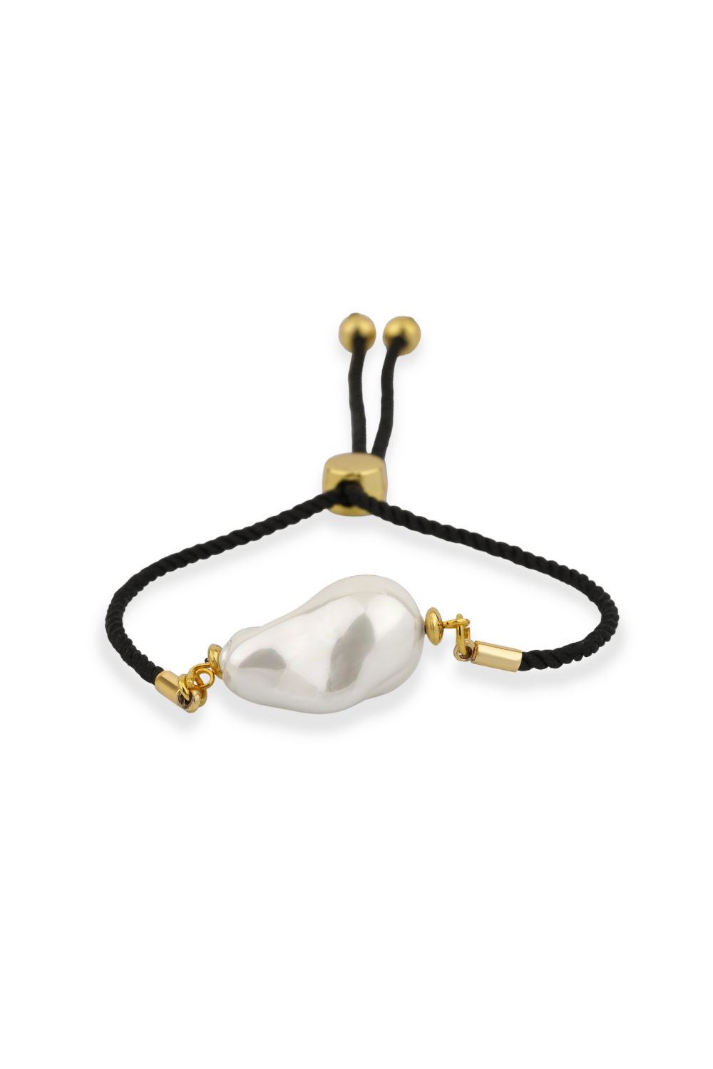Berrin Özkan-Harmony Strand Baroque Pearl Black Bracelet-Bileklik-1-fleurdirect.live