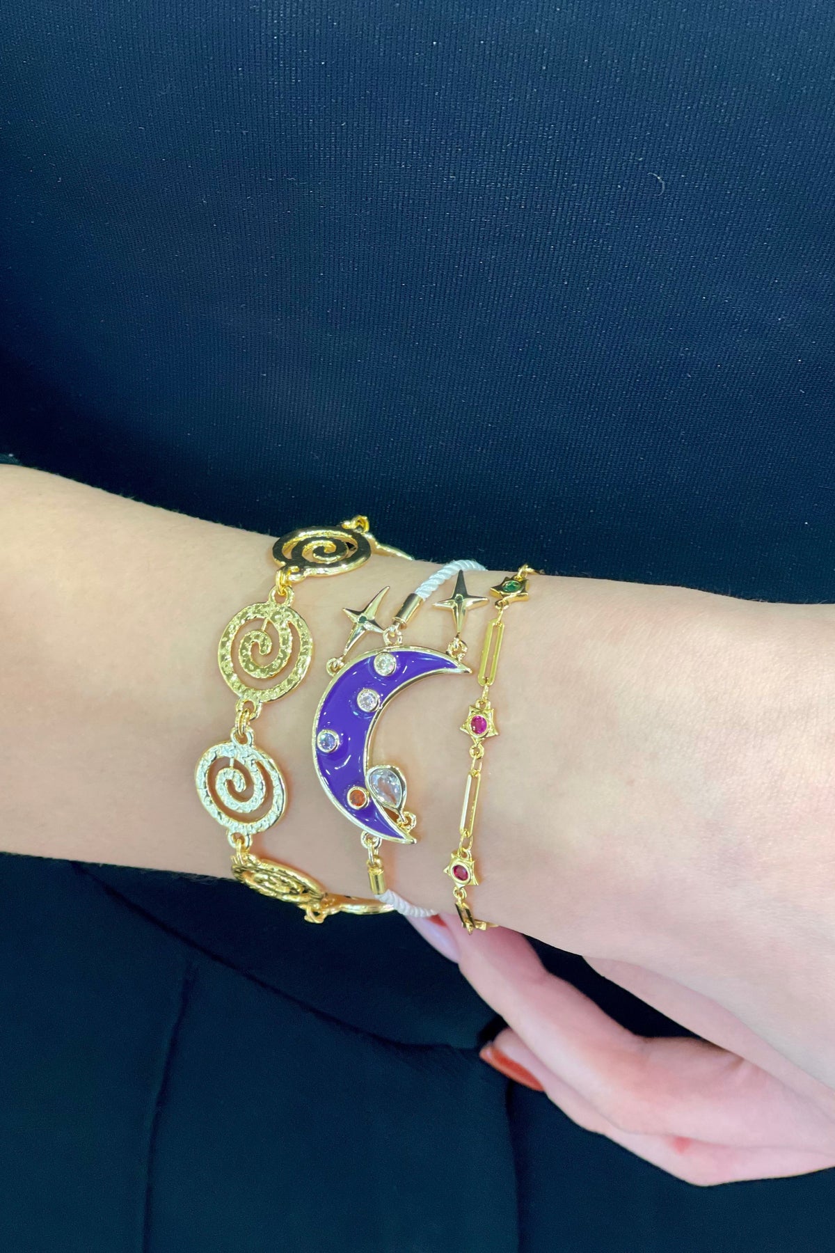 Berrin Özkan-Moonlight Purple Bracelet-Bileklik-2-fleurdirect.live